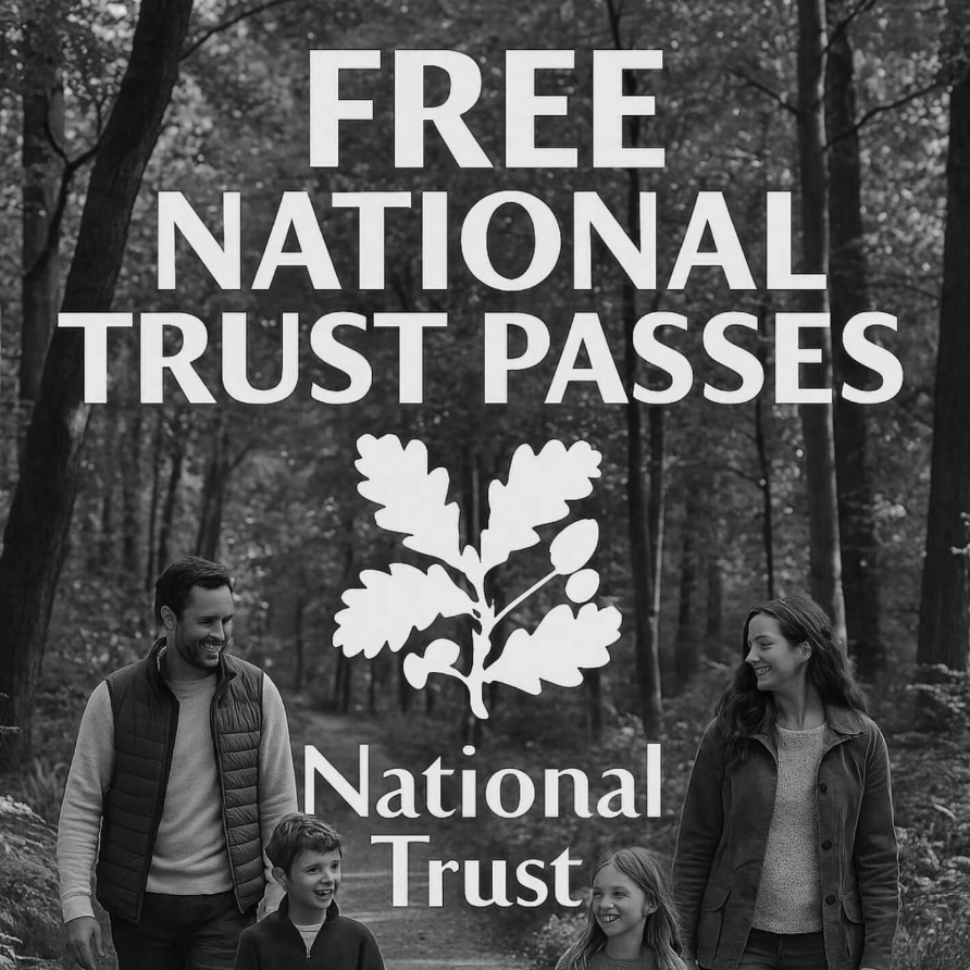 Free National Trust Family Pass (5,000 available)