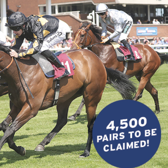 Get free horse racing tickets (9,000 available)