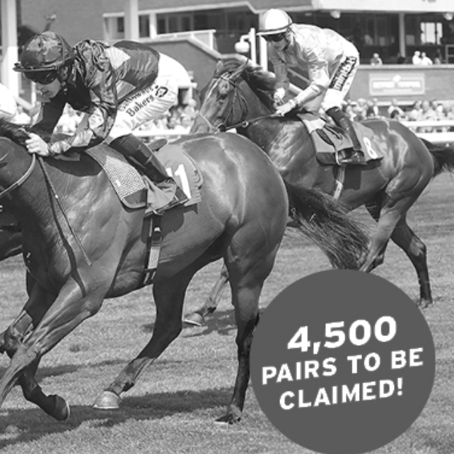 Get free horse racing tickets (9,000 available)