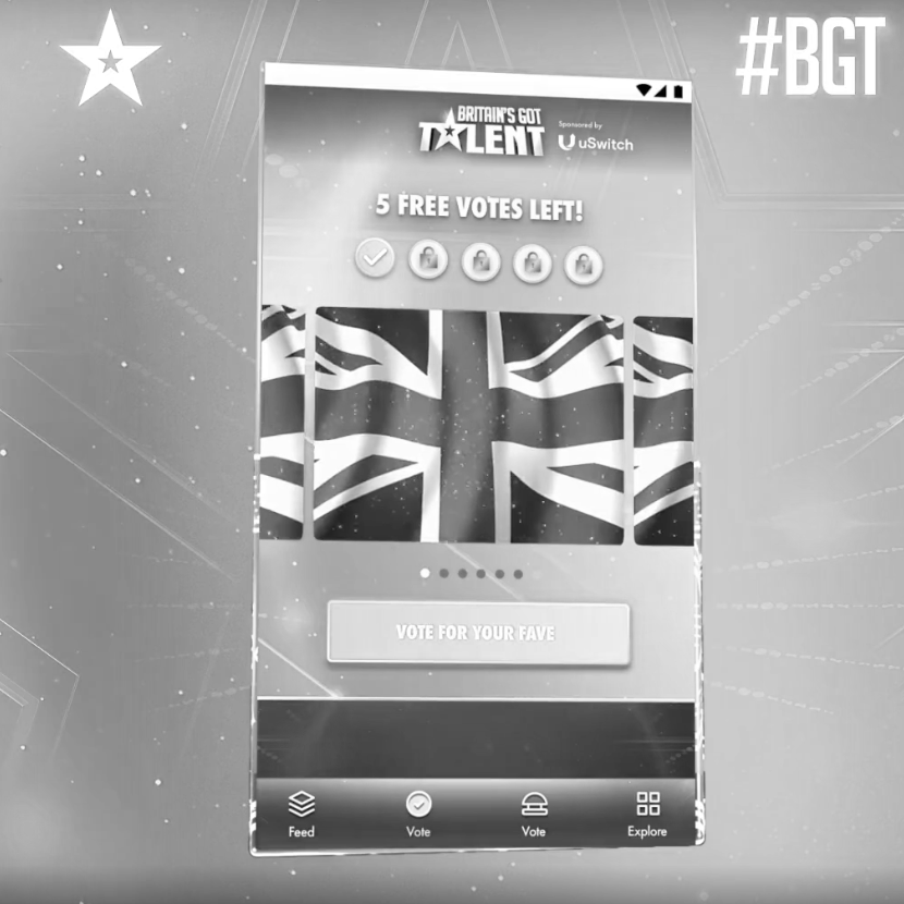 Get 250 Clubcard points when you vote on Britains Got Talent