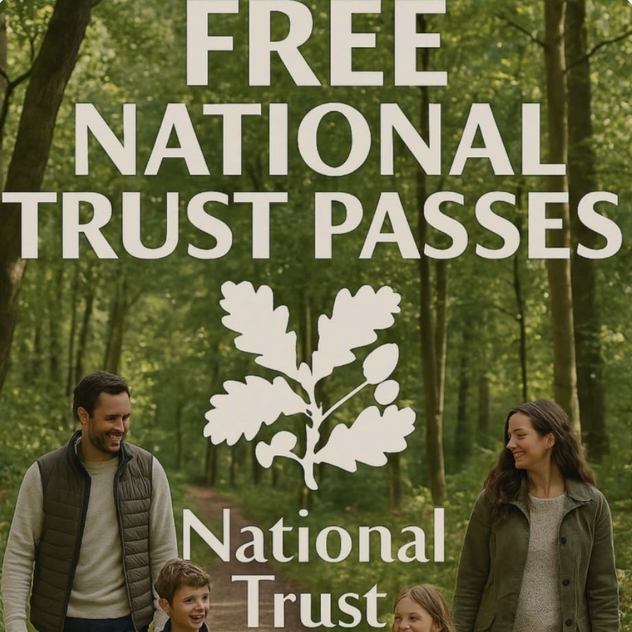 Free National Trust Family Pass (45,000 available)