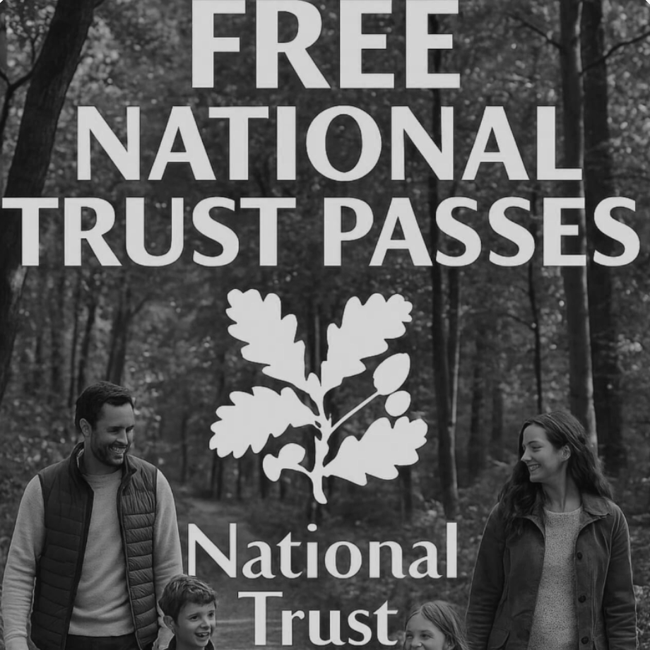 Free National Trust Family Pass (45,000 available)