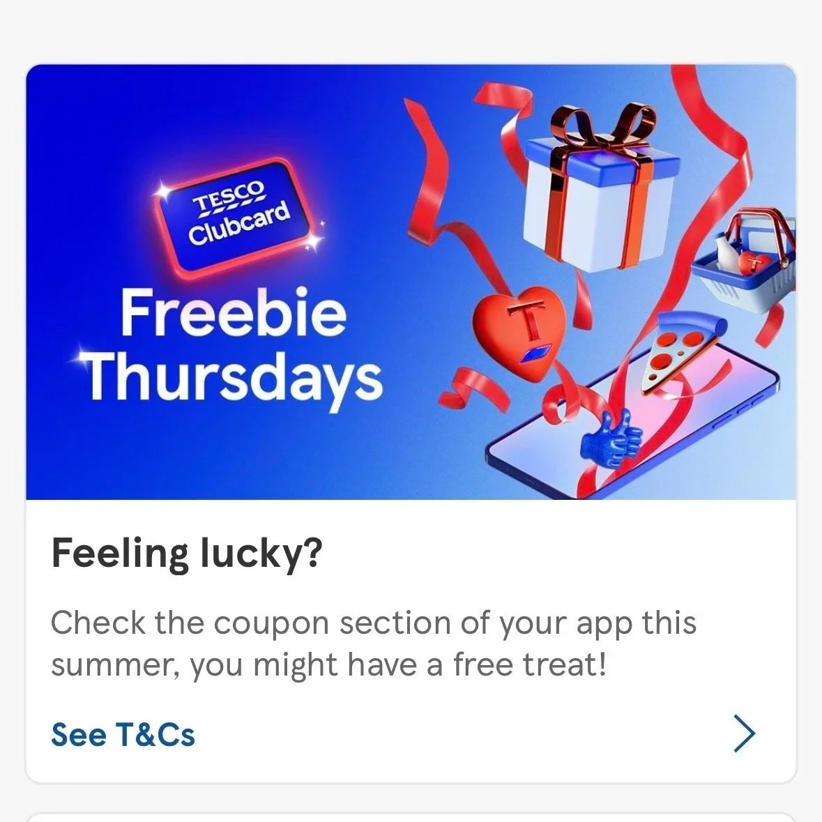 FREE Tesco Clubcard Freebie Thursday Treat 🍝