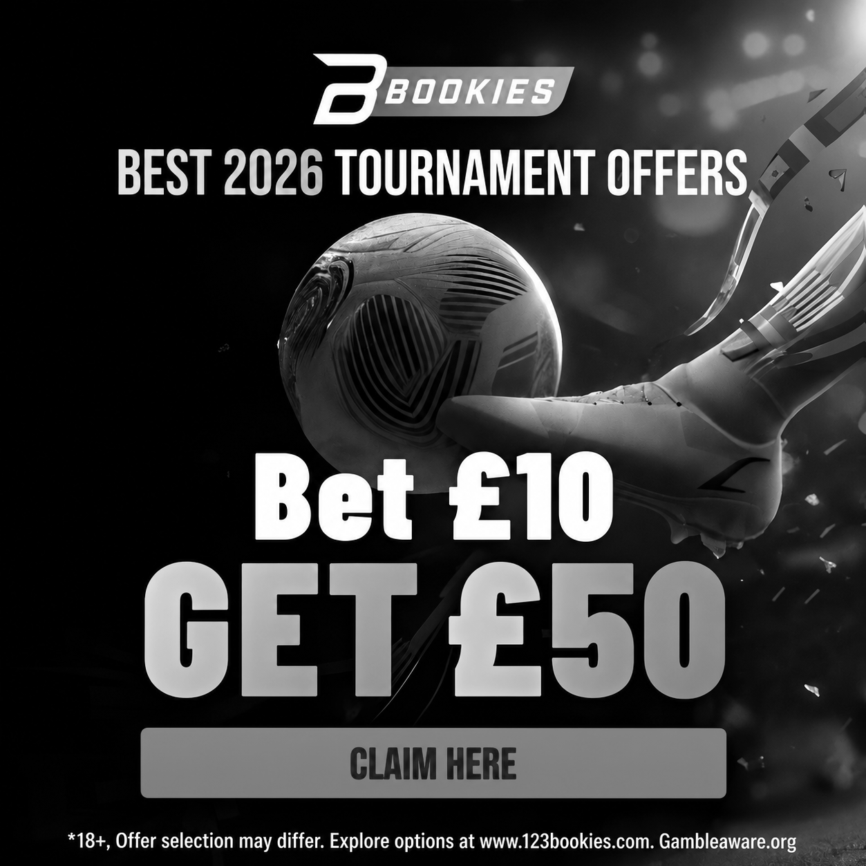 123Bookies - Get £50 in free bets from a £10 bet ⚽