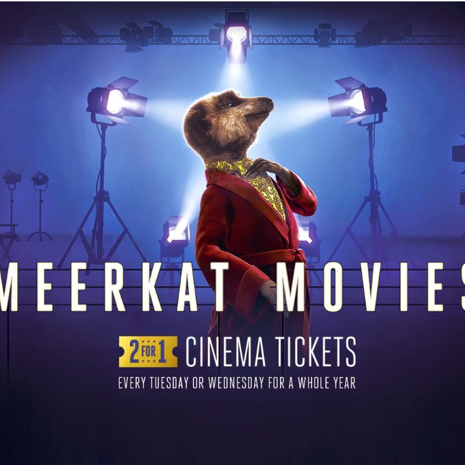 Meerkat Movies - 2 for 1 Cinema Tickets