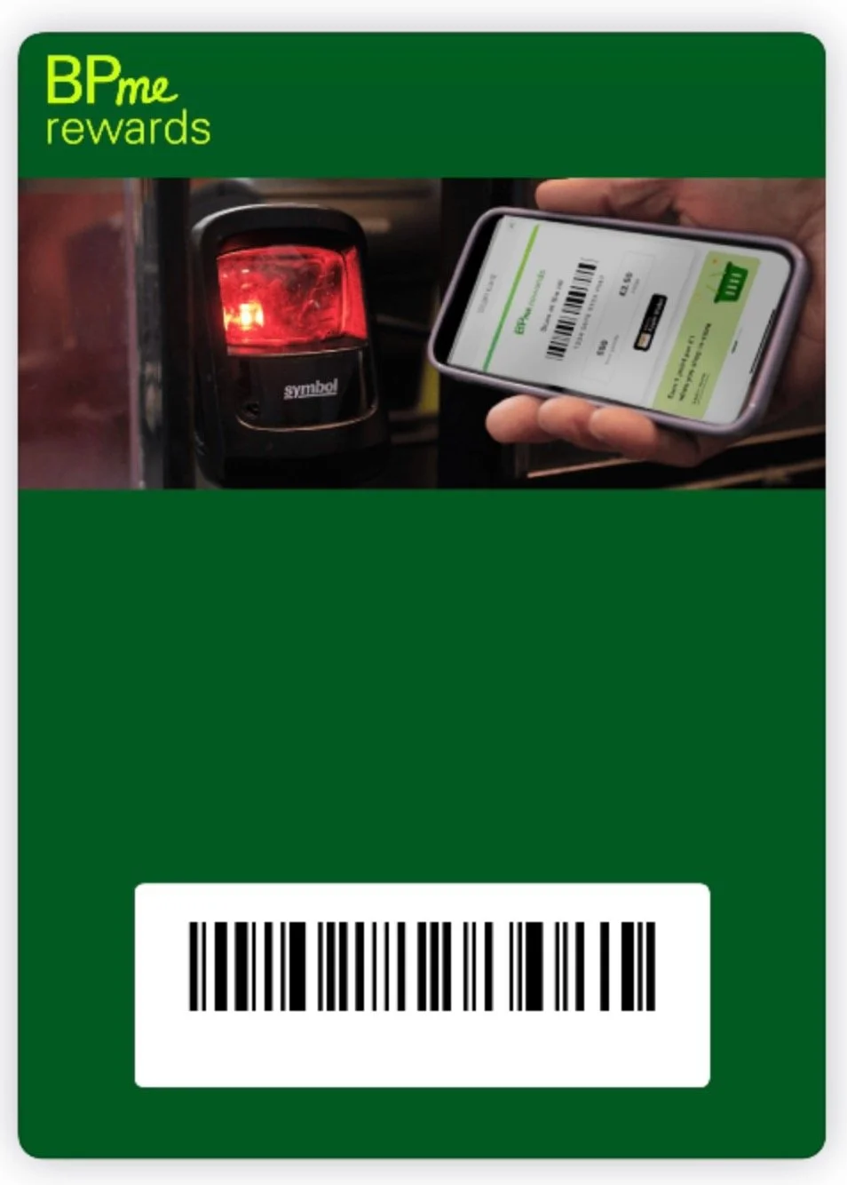 BP Me Rewards barcode