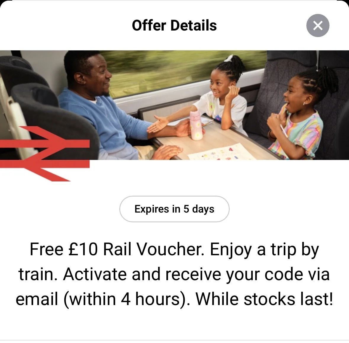 Get a FREE £10 National Rail voucher