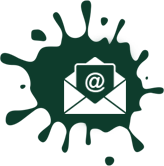 Email icon featuring an envelope with an at symbol.