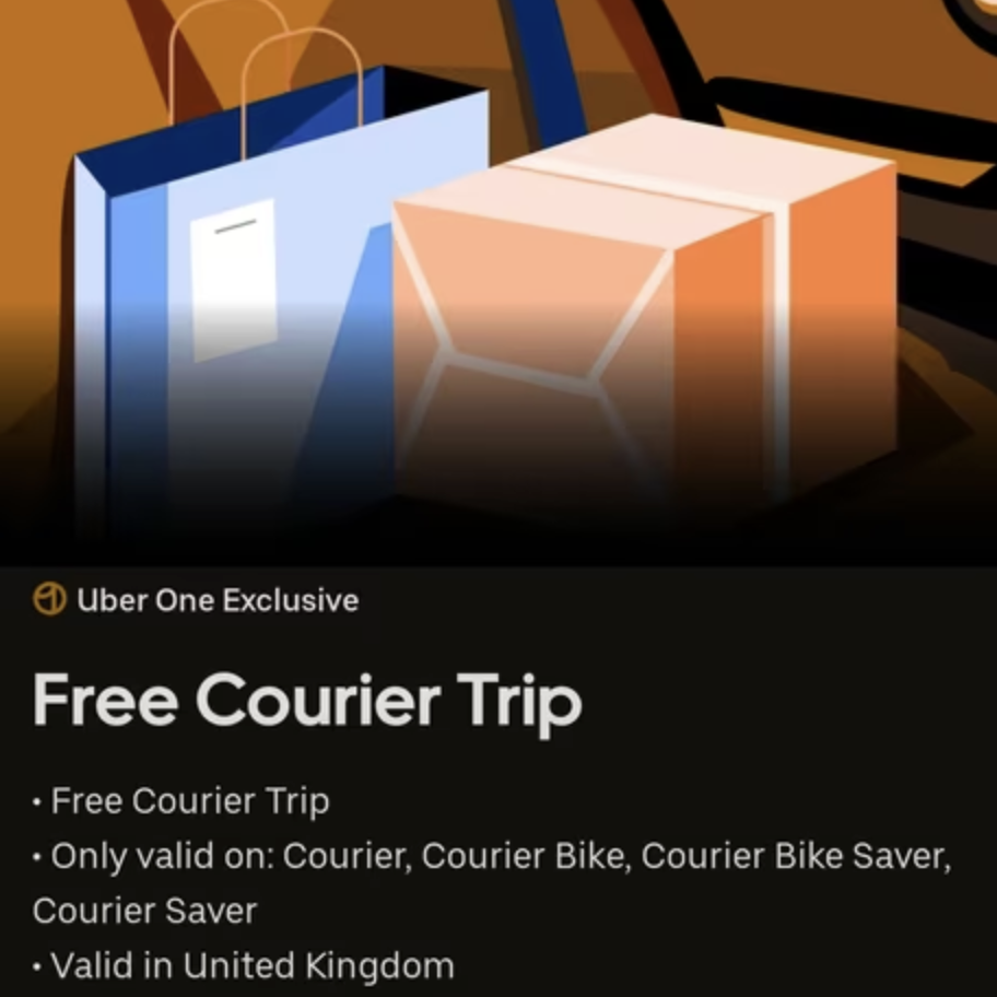Free Courier Trip with Uber One
