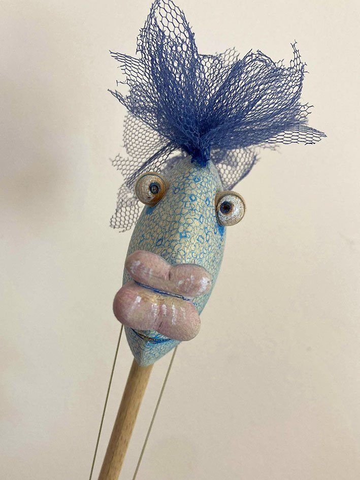 Glamourfisch (Stabpuppe)