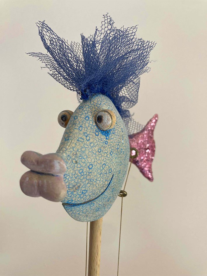 Glamourfisch (Stabpuppe)