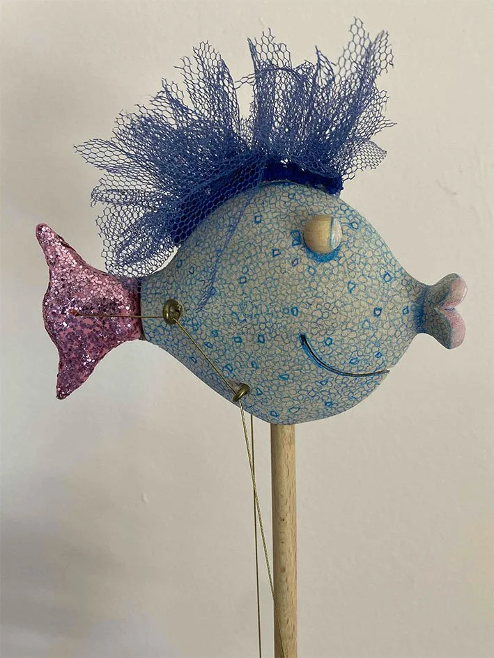Glamourfisch (Stabpuppe)