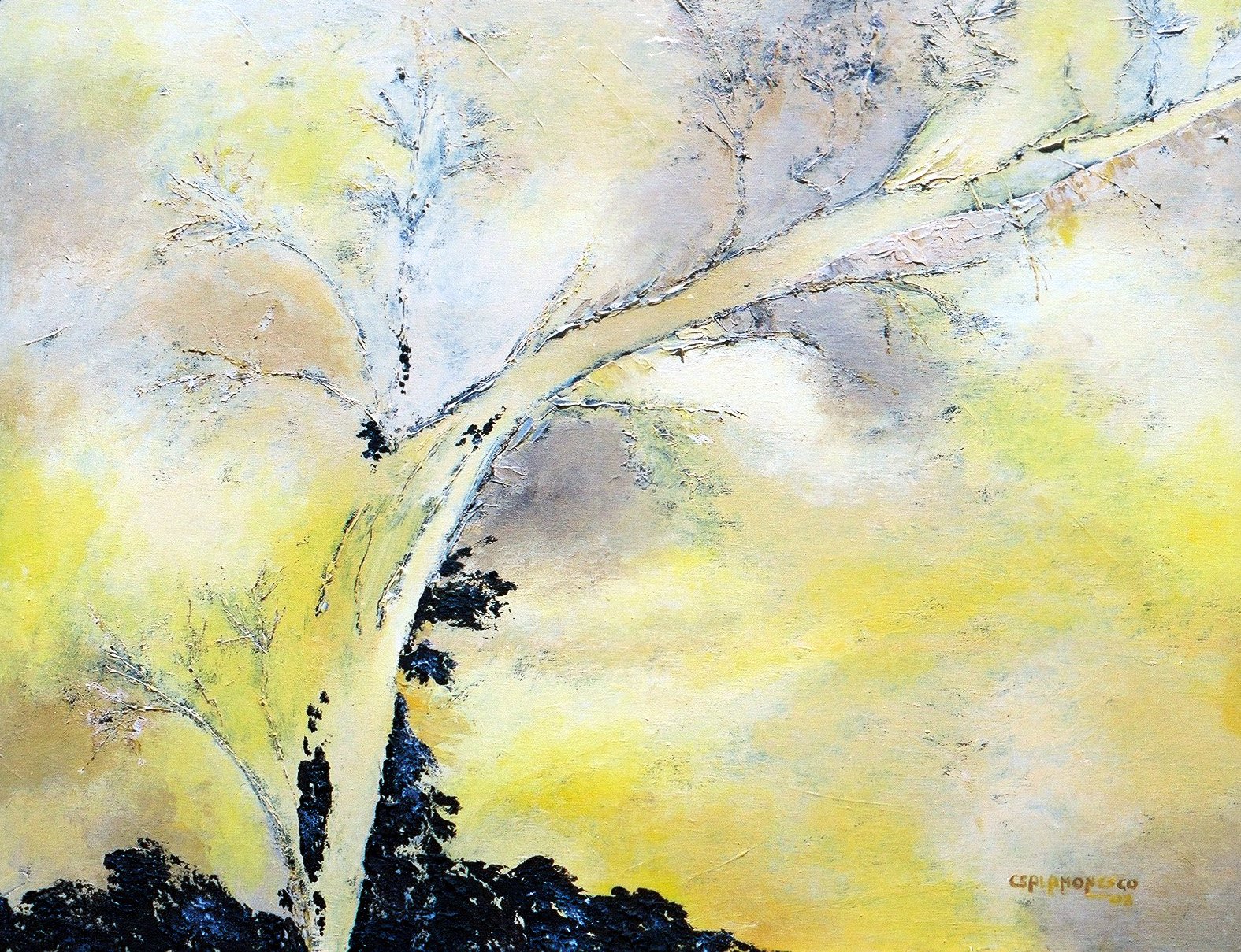 Palmeras de arena. 81 x 65