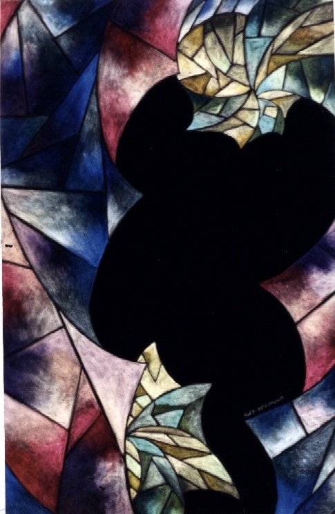 Spirales de vie et de temps I. 15,5 x 16,5