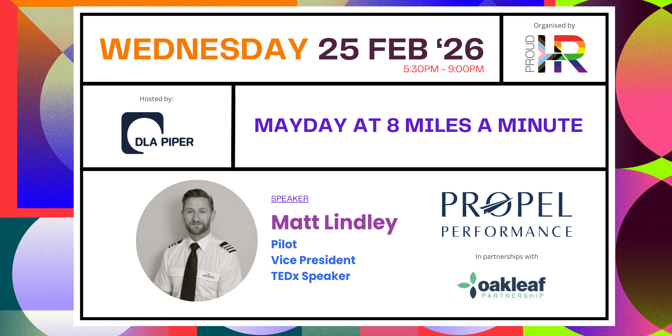 Mayday at 8 Miles a Minute (in person event)