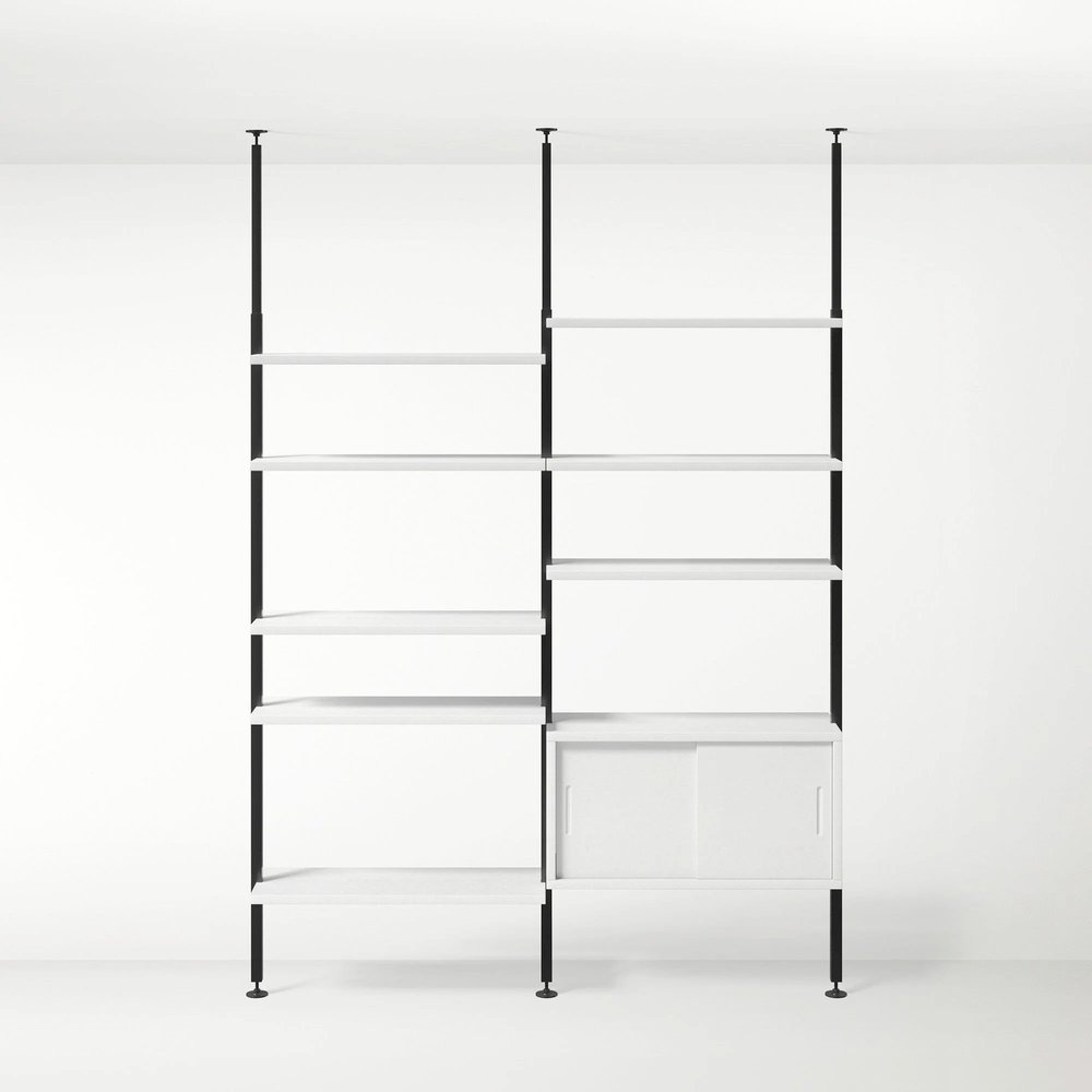 Teleskopregal Korpus MDF Weiss 2.0-2.8 m — johann's furniture