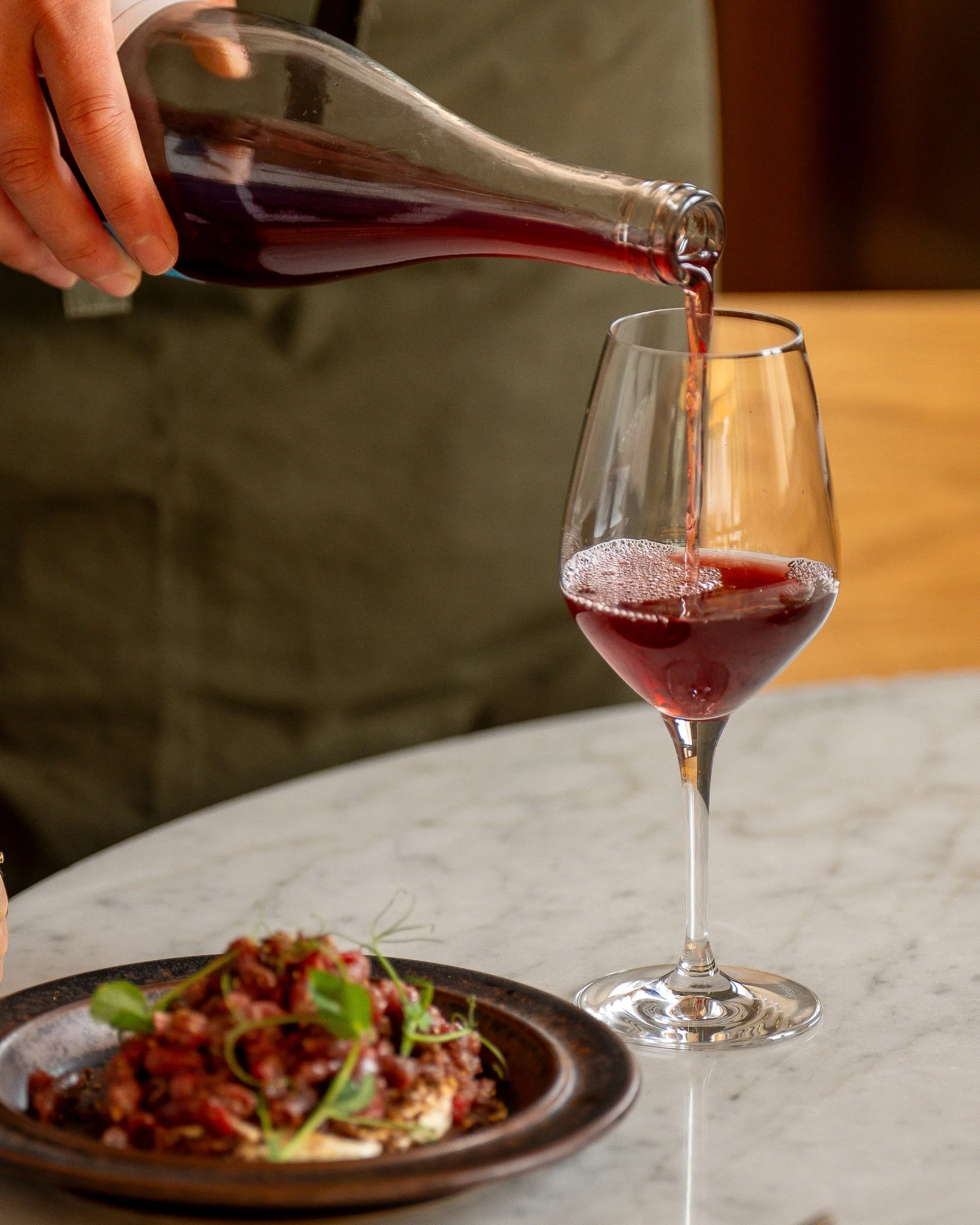 Our tartar doesn&rsquo;t need much. A glass of red helps anyway.