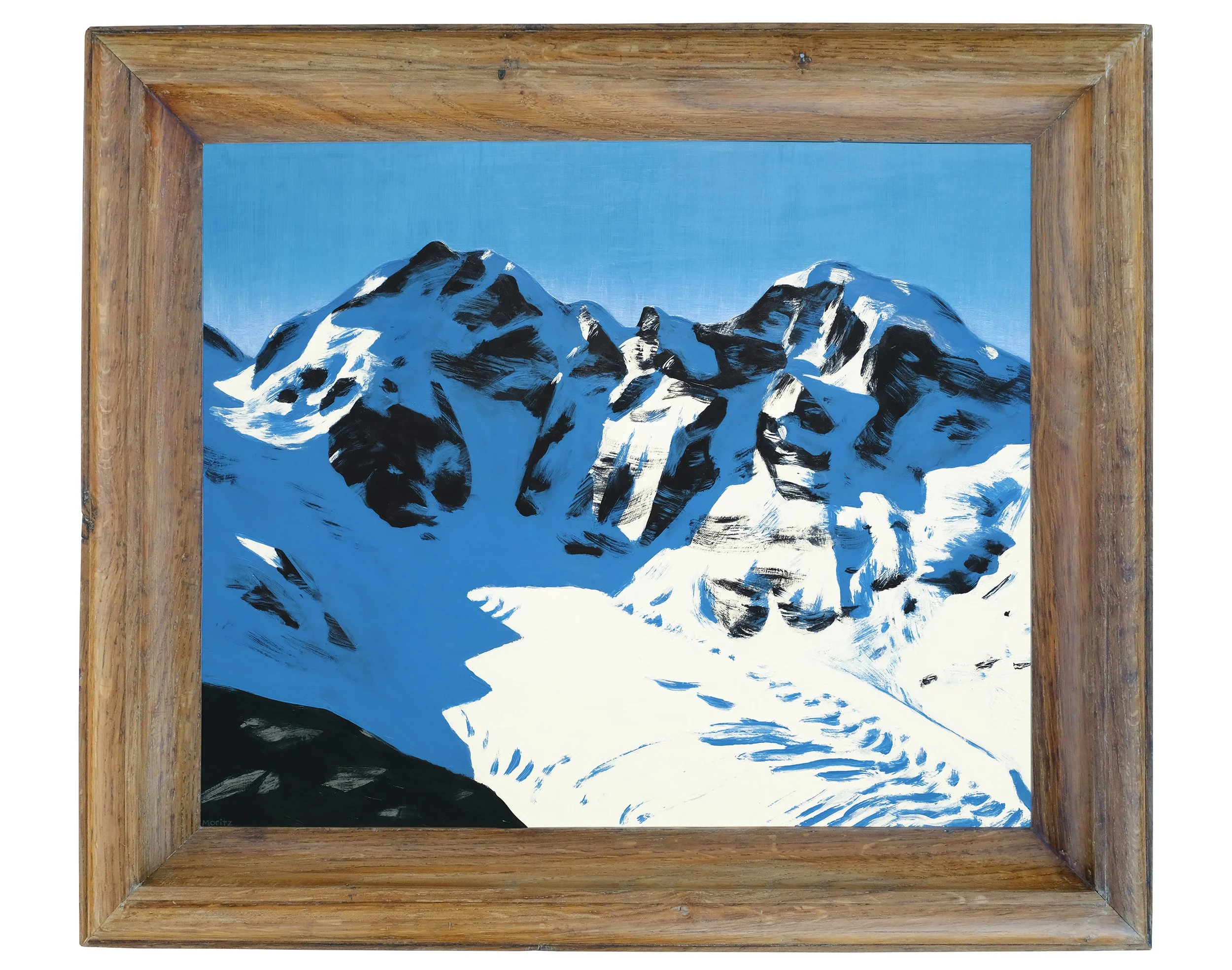 Piz Bernina and Piz Morteratsch 
51x59 cms inc frame £3500