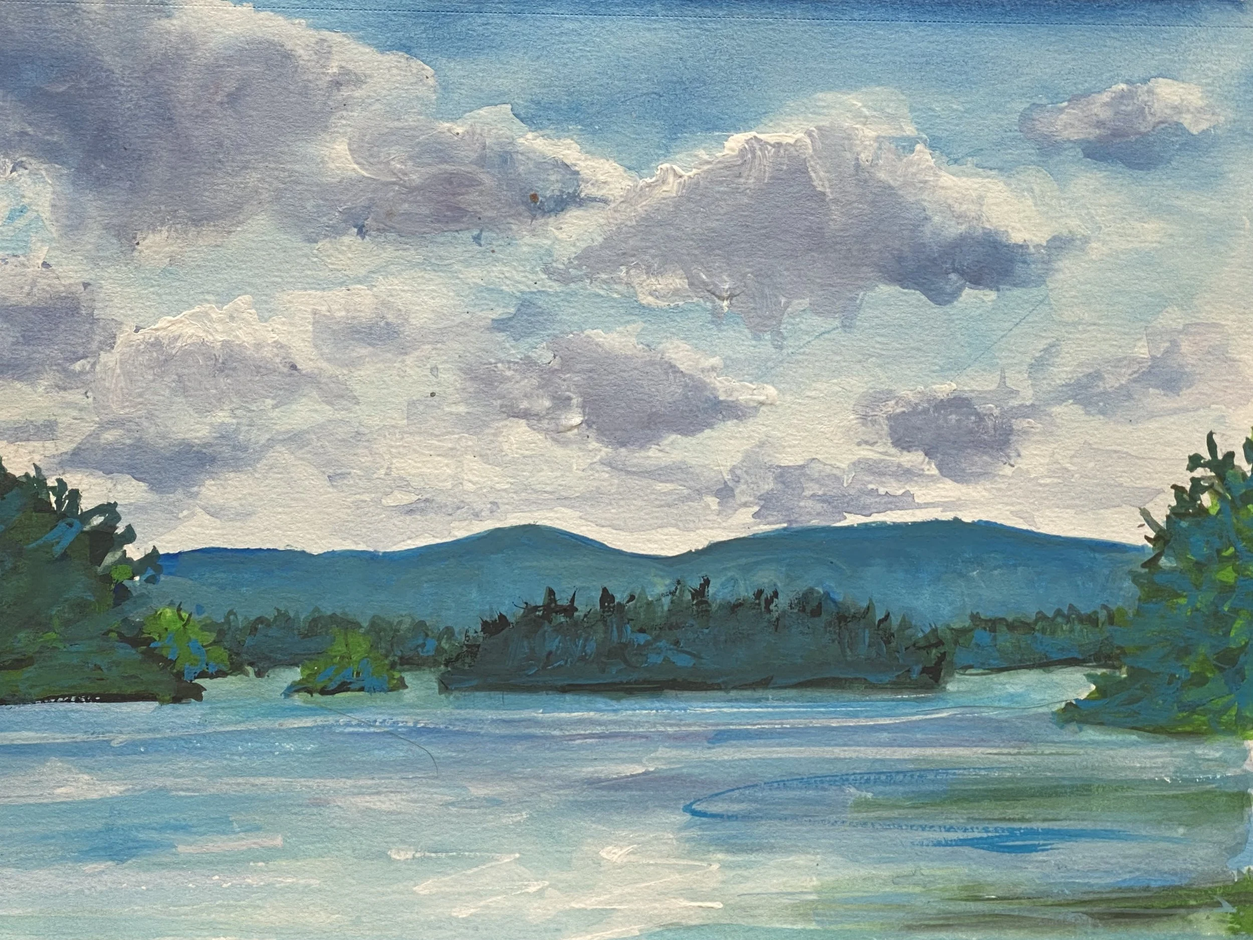 Summer Afternoon at Barrett's Cove, 5.75x8.25