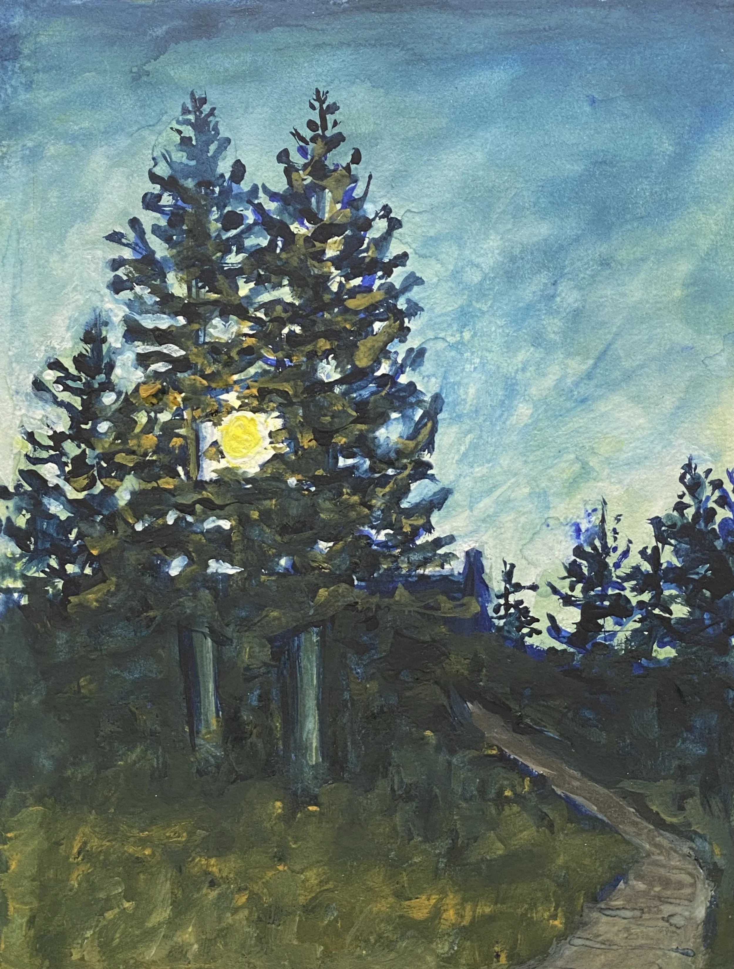 Full Moon Walk, 7x5.25