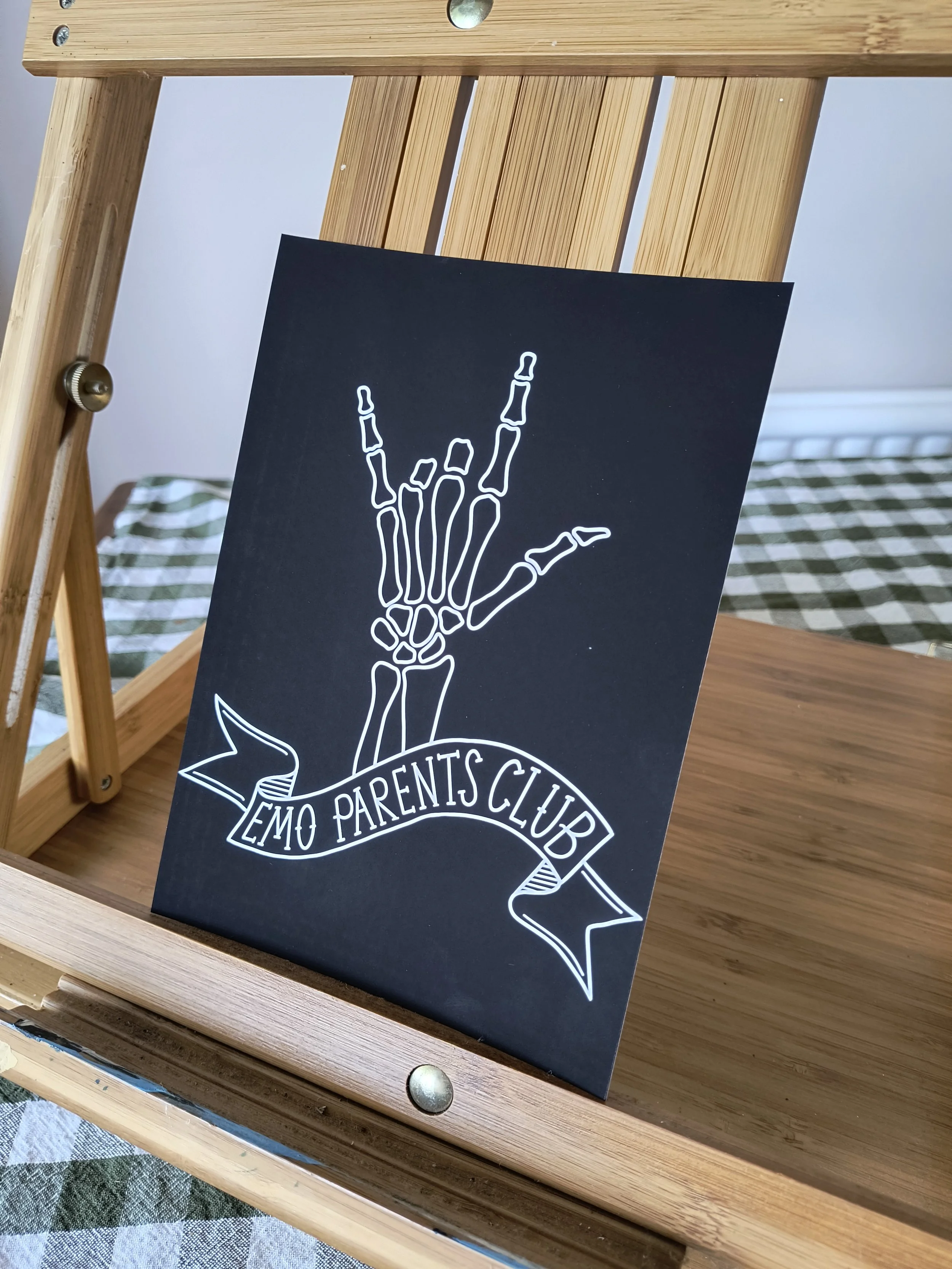 emo parents club - print