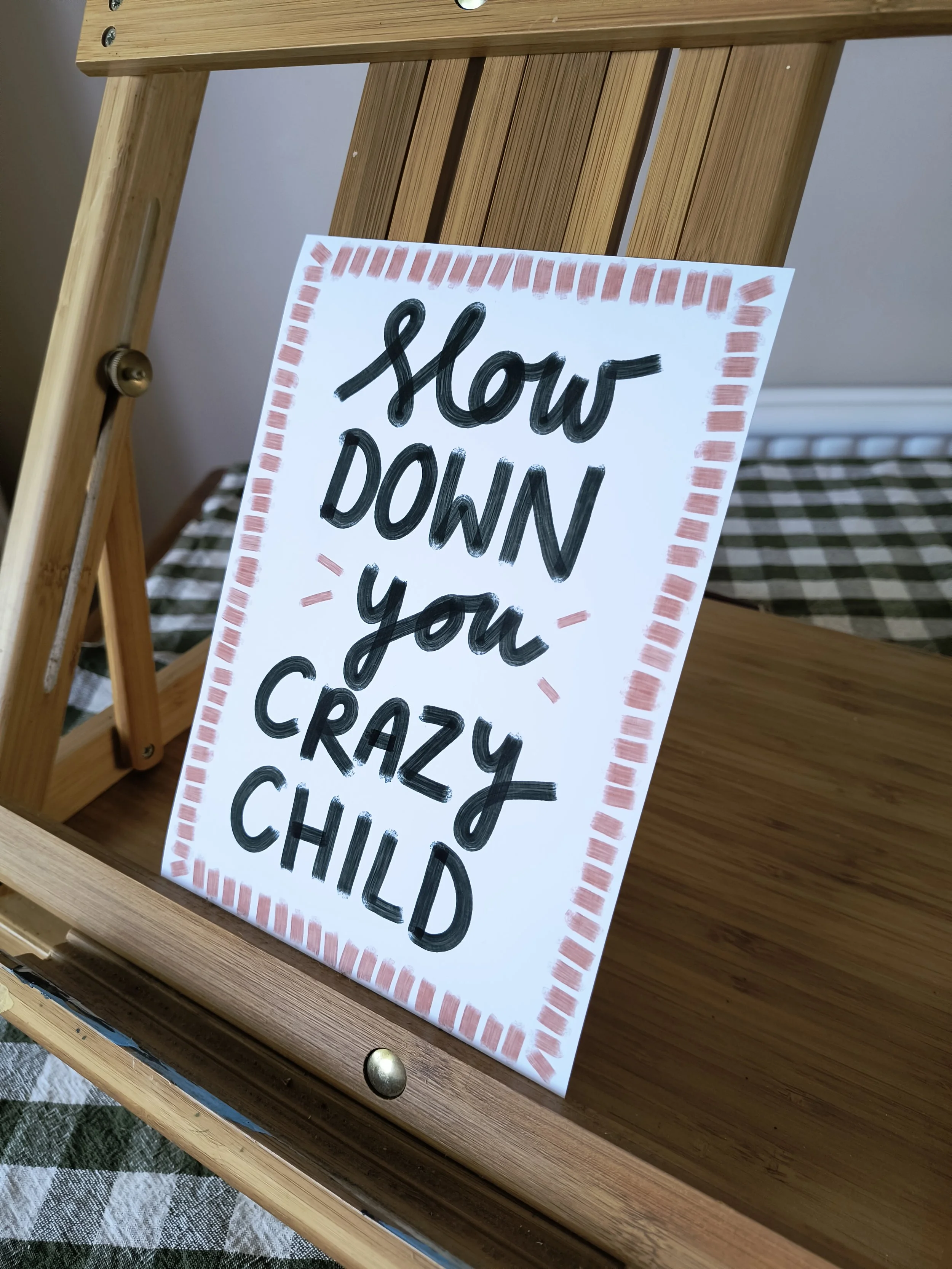 slow down - print