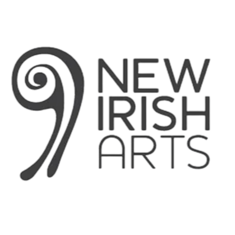 Logo for New Irish Arts featuring a stylized number nine and the text 'New Irish Arts'.