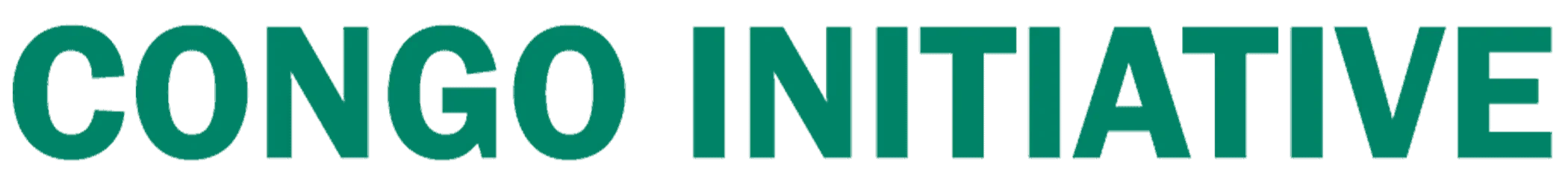 The image features the text 'CONGO INITIATIVE' in large, bold green letters on a black background.