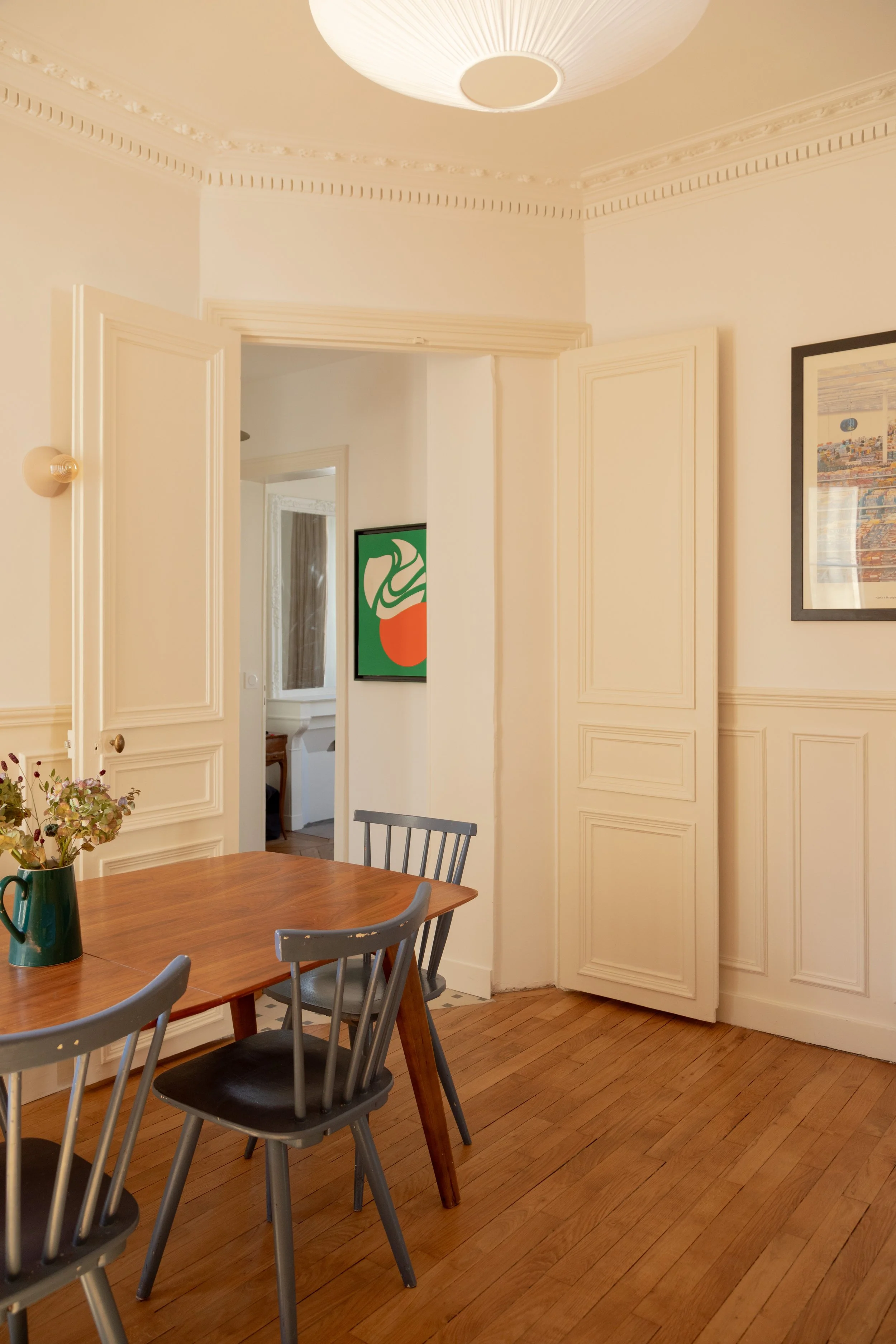 cuisine lumineuse, appartement de famille, élégant et lumineux