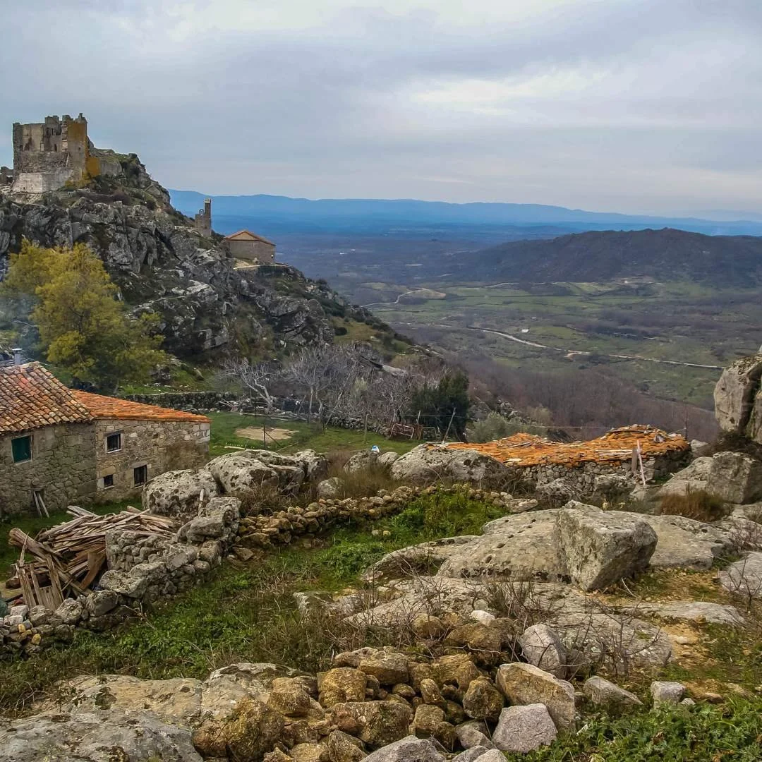 The rugged hills of Extremadura, Spain