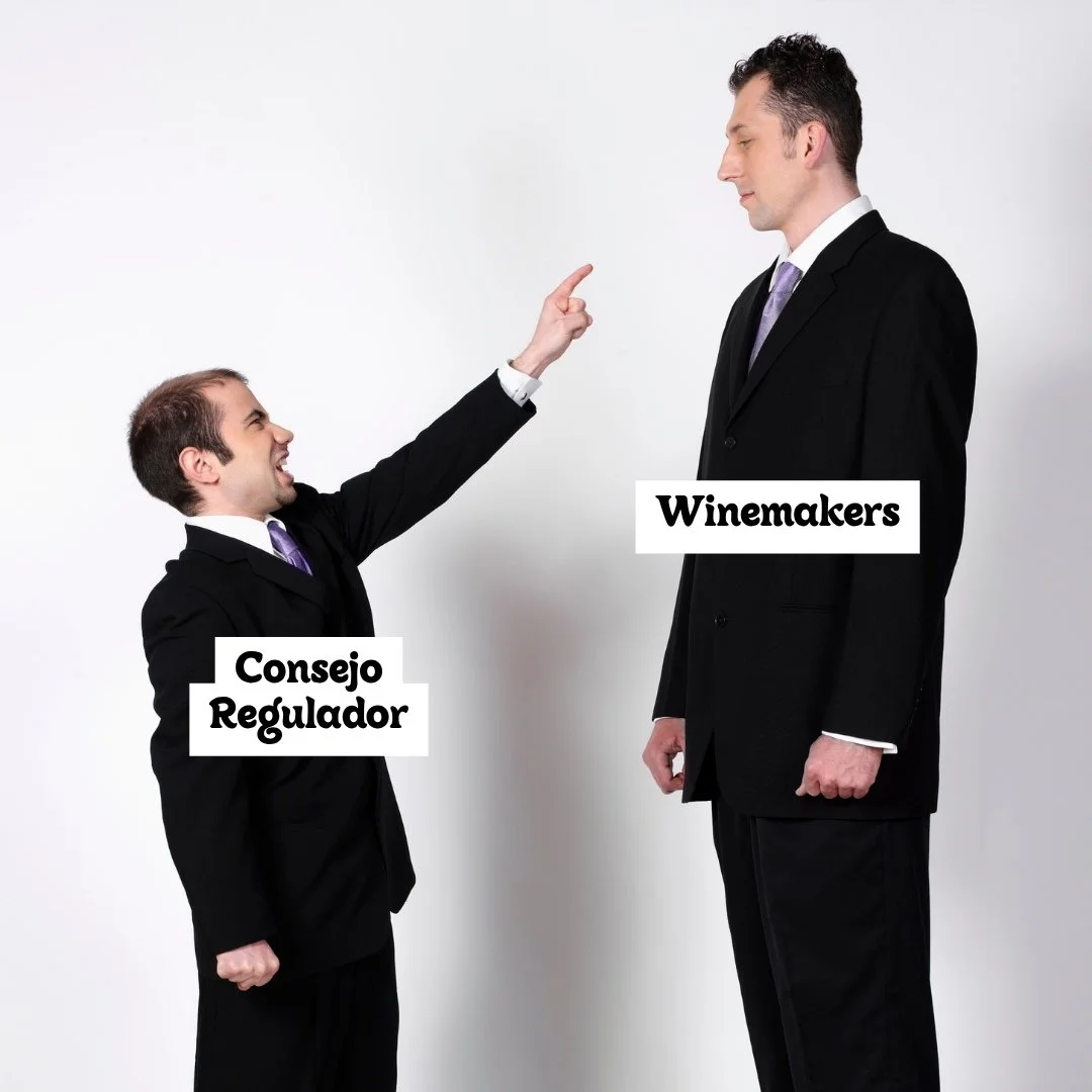 Conseji Regulador shouting at winemakers