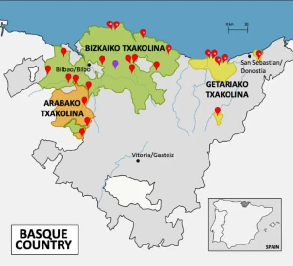 Map of Basque Country