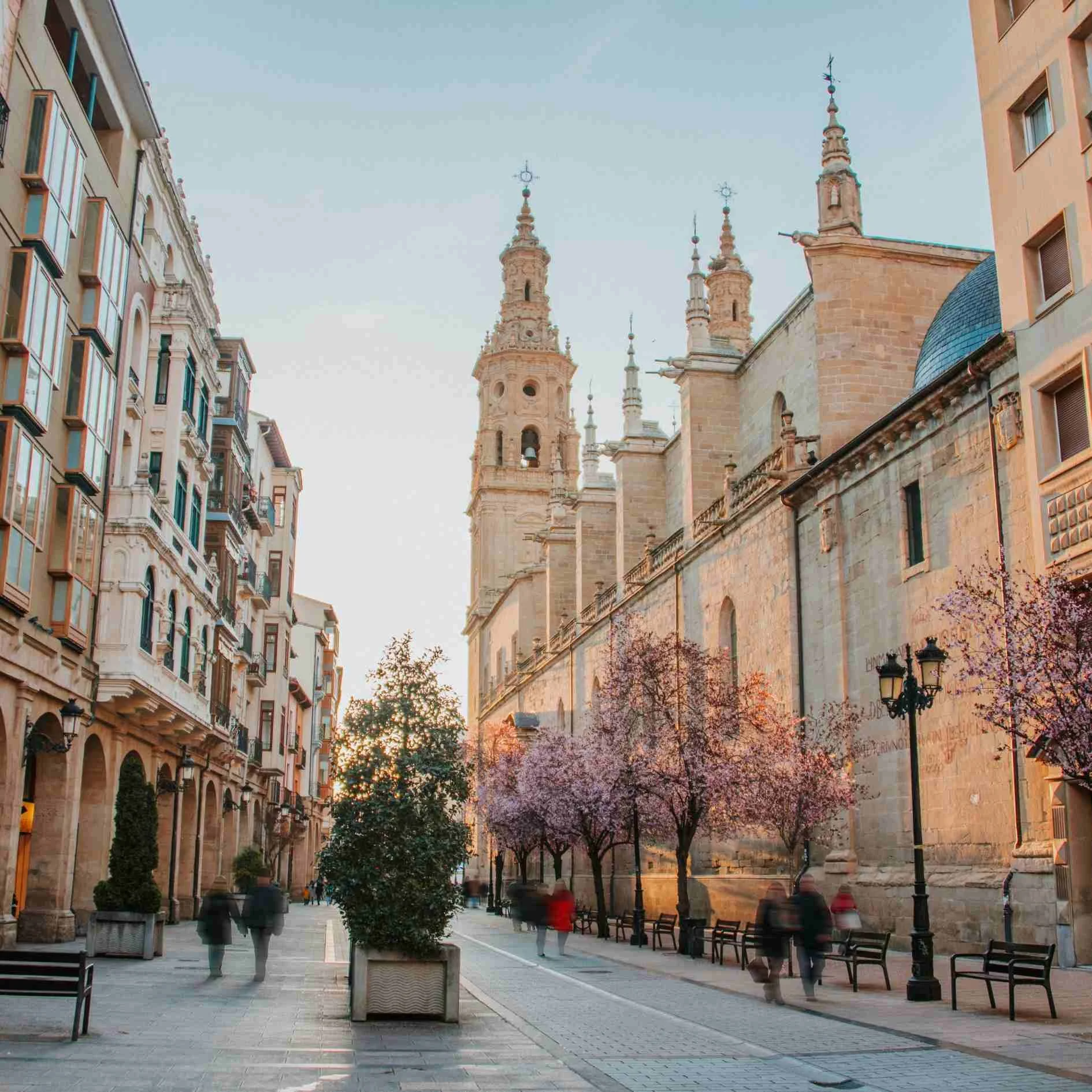 The bright streets of Logroño
