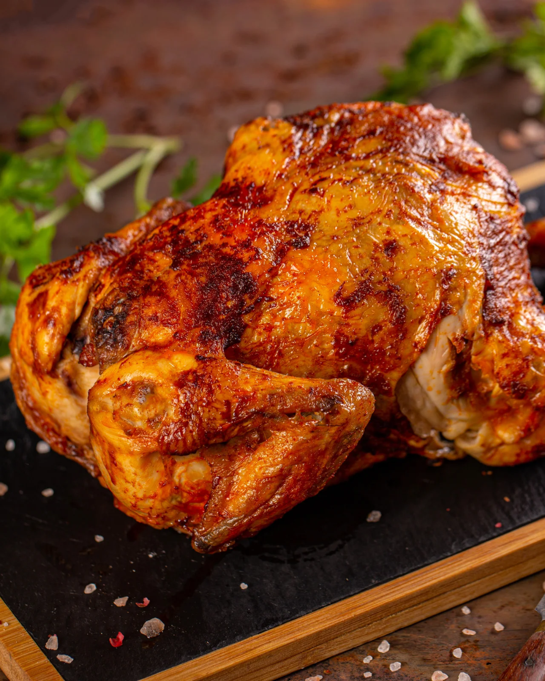 roasted chicken with crispy skin