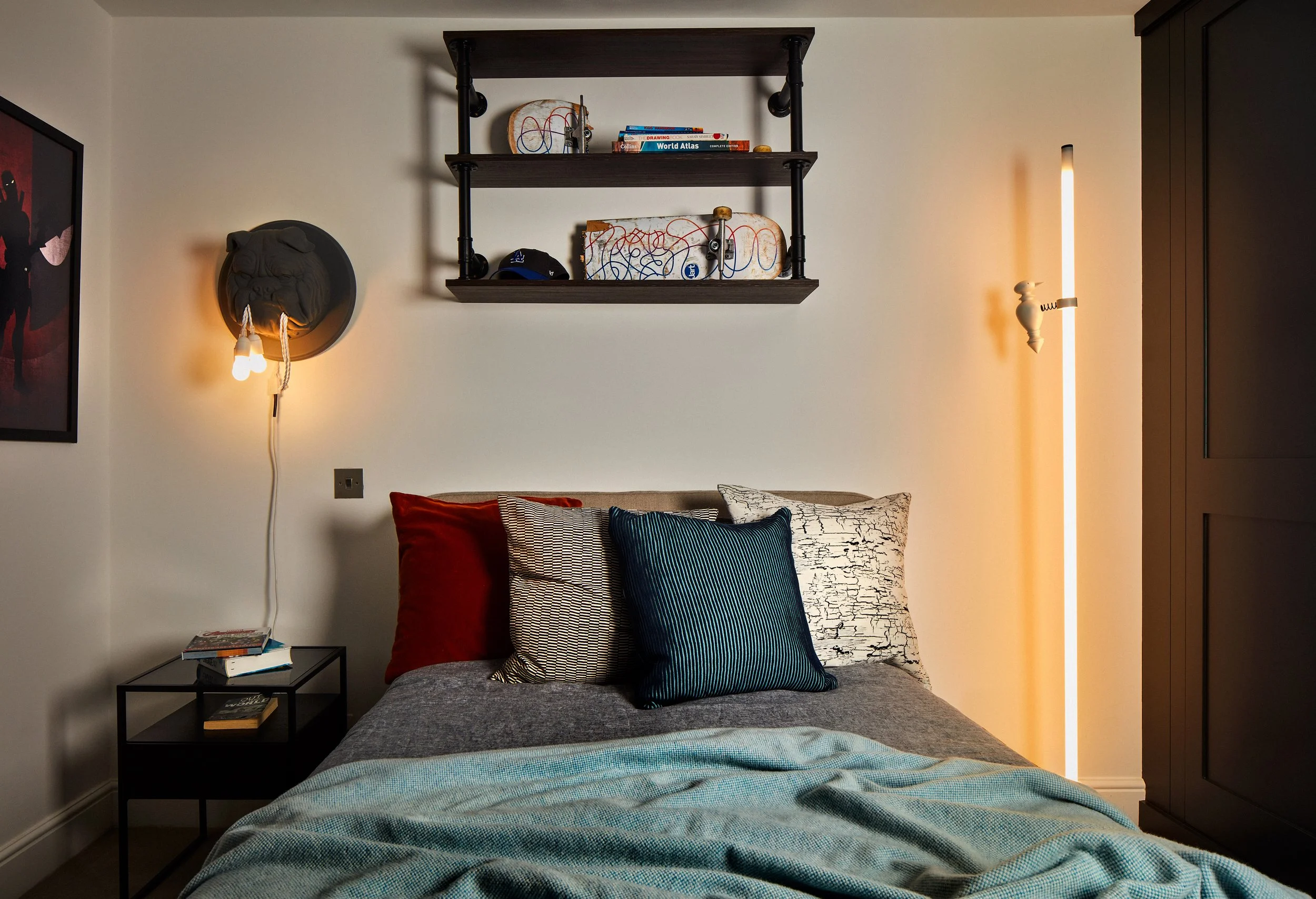 Teenage boy design with funky lights and