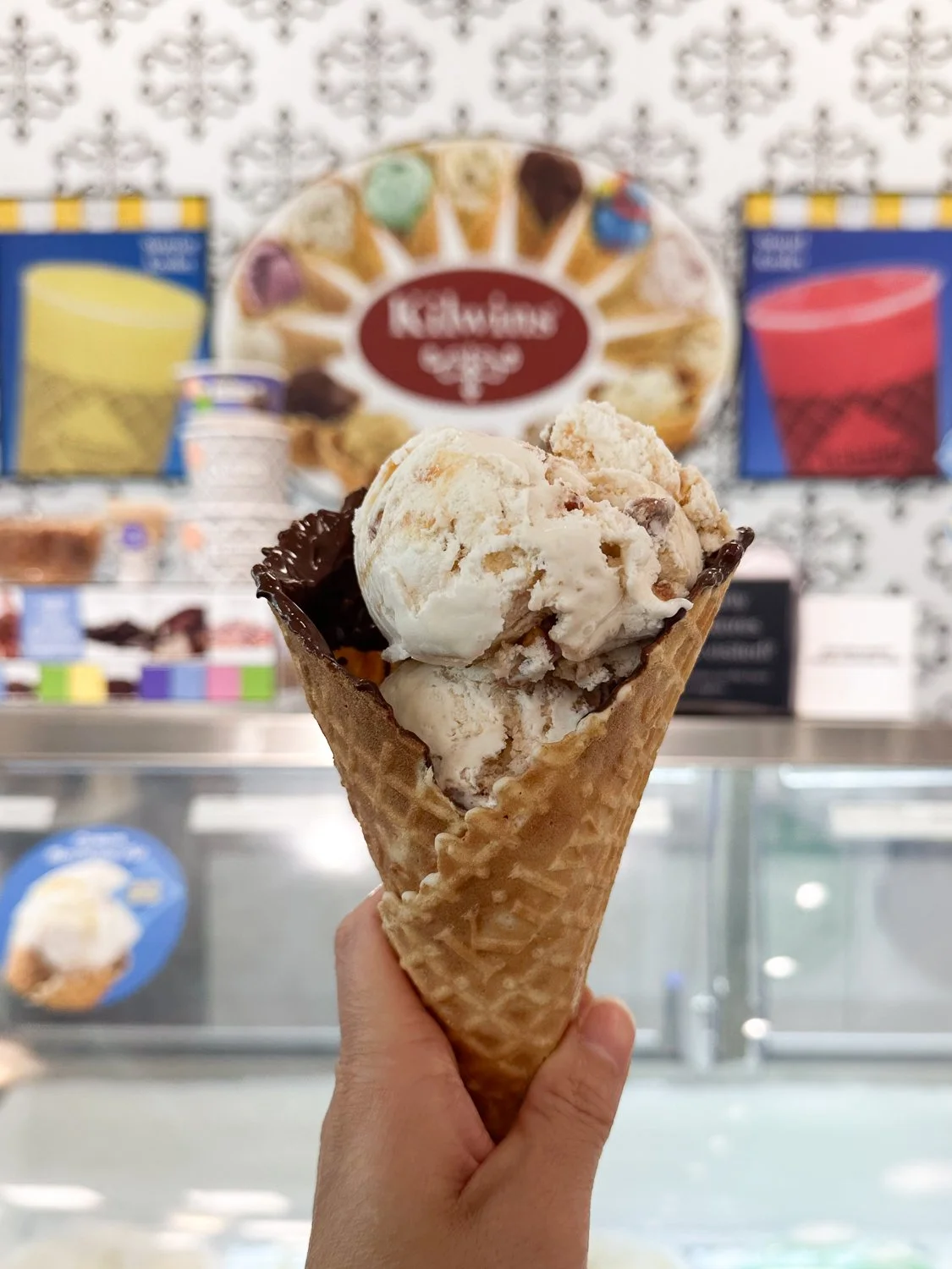 Praline Pecan Ice Cream at Kilwins
