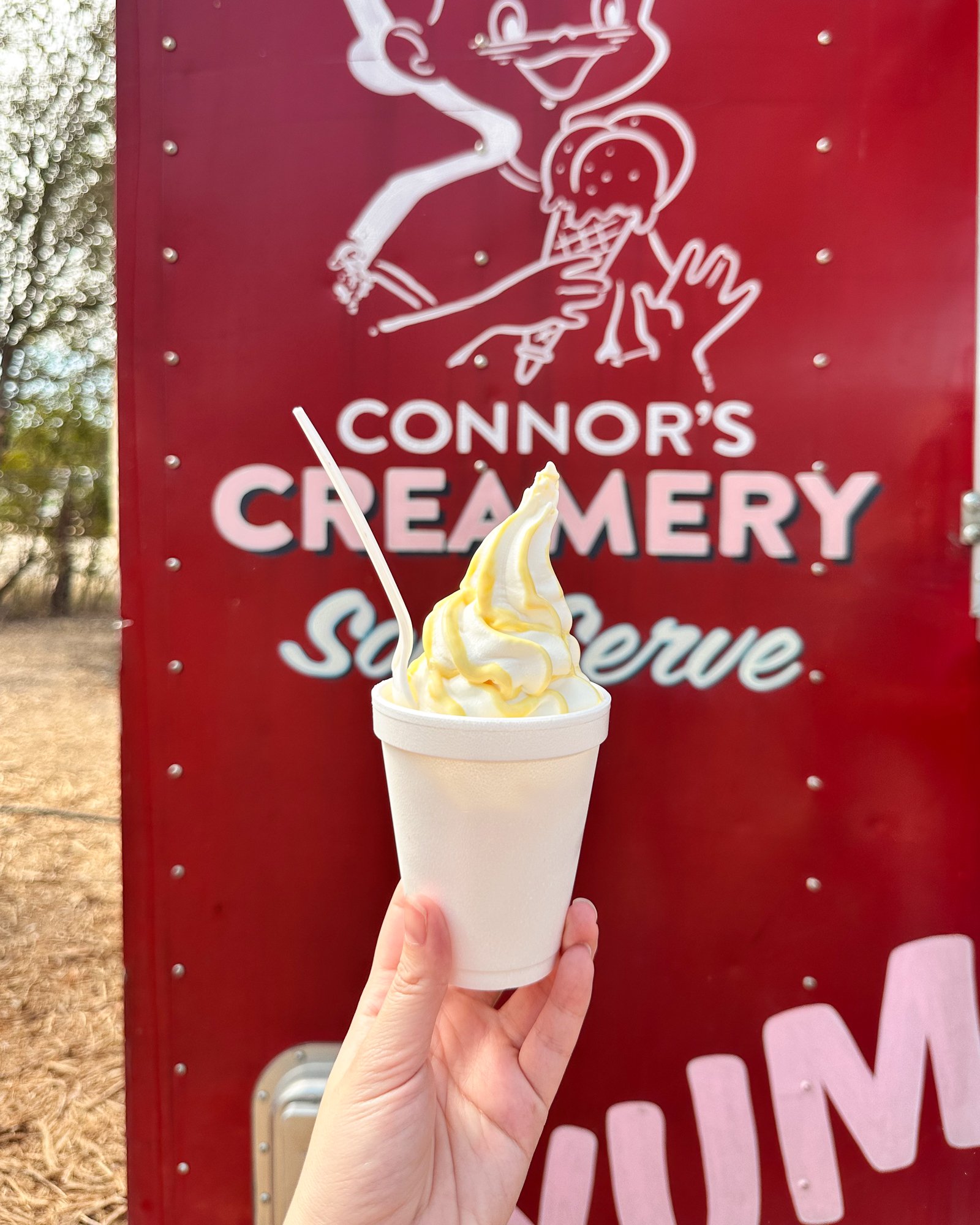 Pineapple Soft Serve at Connor’s Creamery