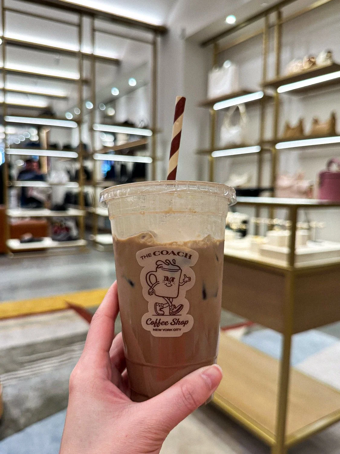 Iced S’mores Latte at The COACH Coffee Shop