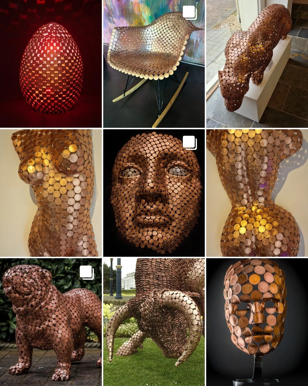 Thousands of 2p coins, hours of welding, and a bit of madness! 🥳

What began as spare change has become a collection of sculptures that feel alive in their own way, shaped by patience, heat, and a love for creating 🥰

#artist #welder #artists #art 