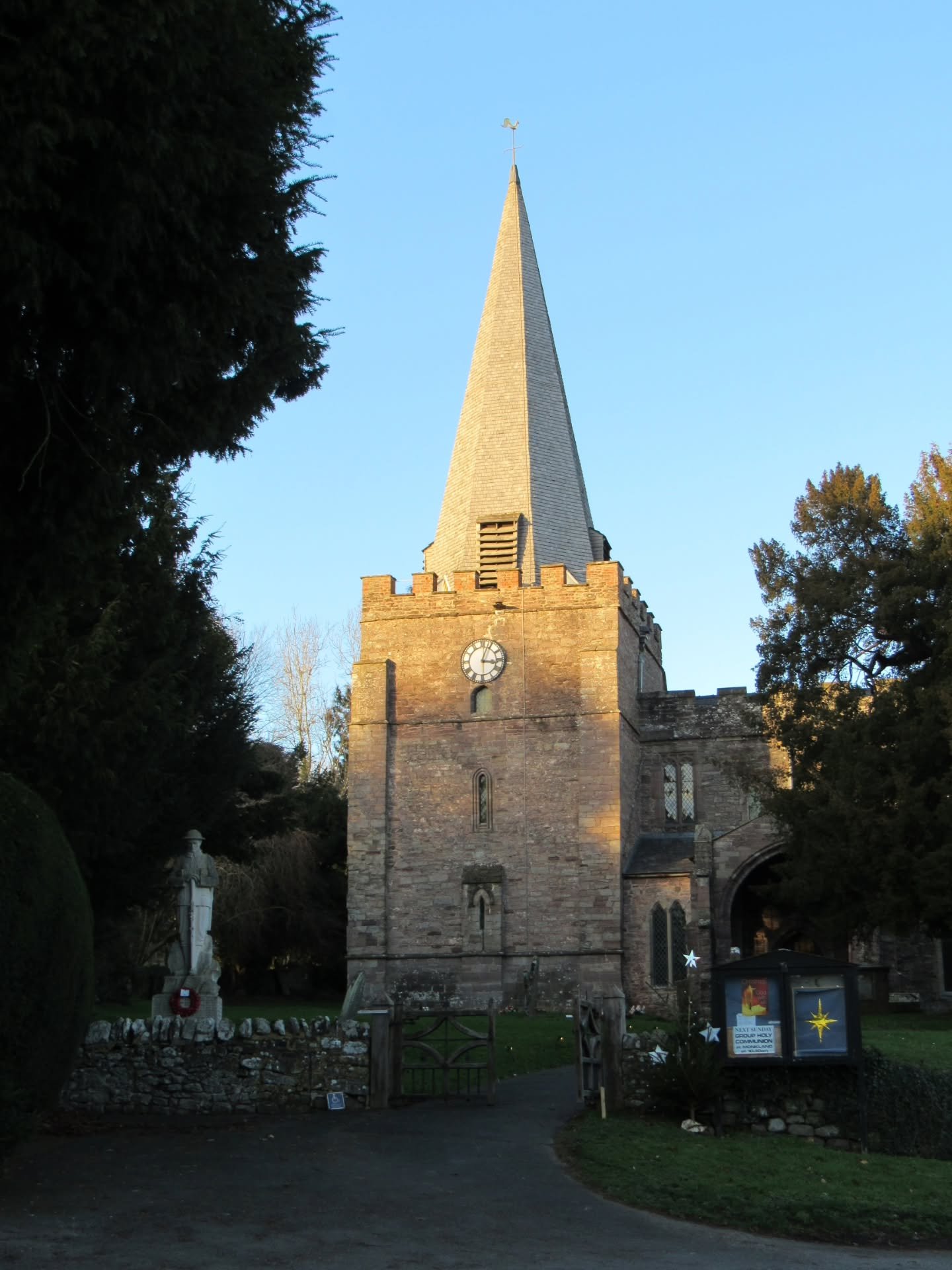 Nestled in the heart of one of Herefordshire's famous black-and-white villages is the church of St Mary the Virigin, Dilwyn.

The sturdy, almost squat tower was built in c. 1150, when the first church was constructed on the site. It would have been e