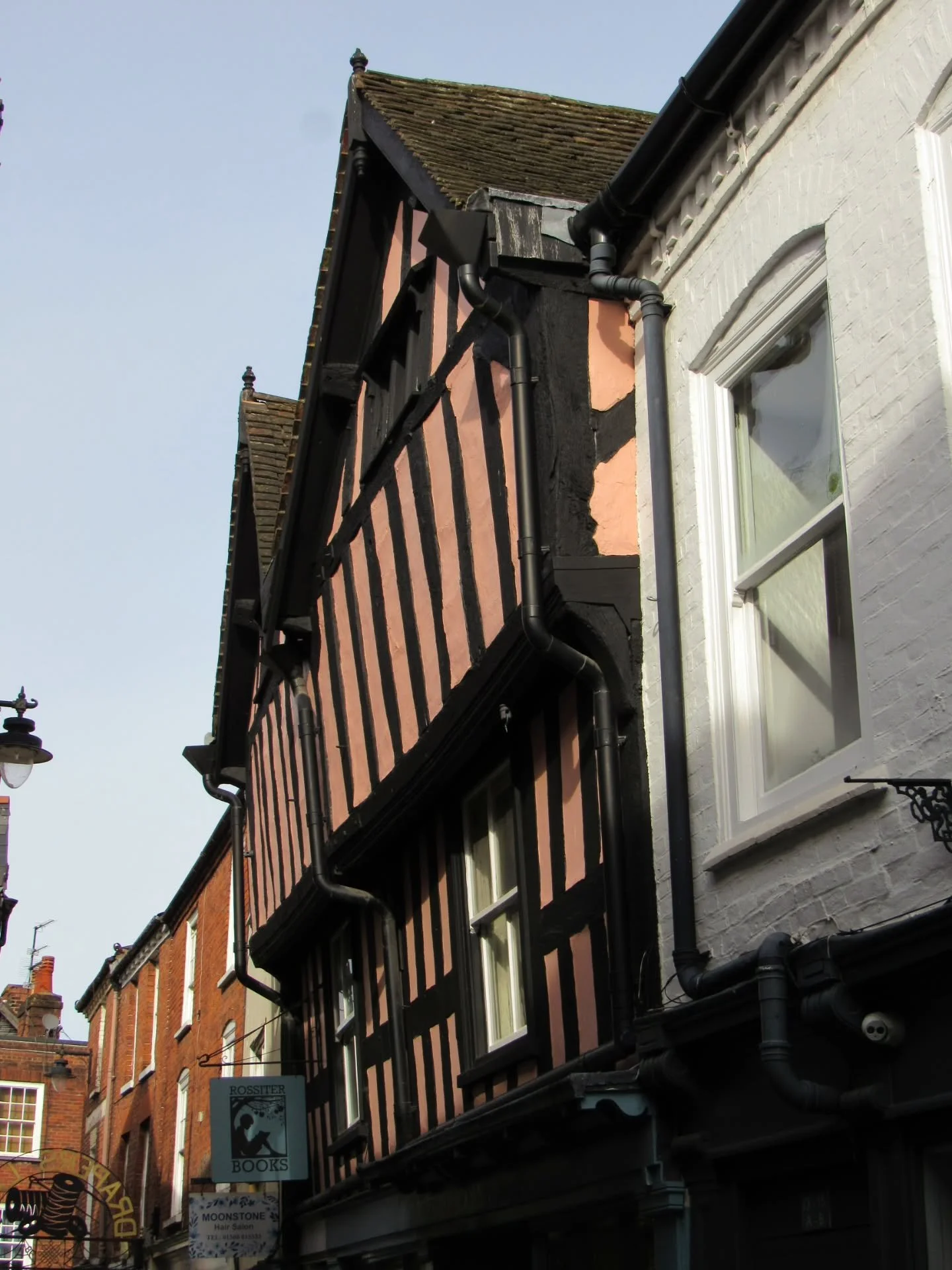 Whilst I was in Leominster last Saturday to snap some photos of Hester Clark's Almshouses, I couldn't help but have a wander down Drapers Lane and a quick look around Rossiter Books. It turned into less of a look and more of a spending spree though!
