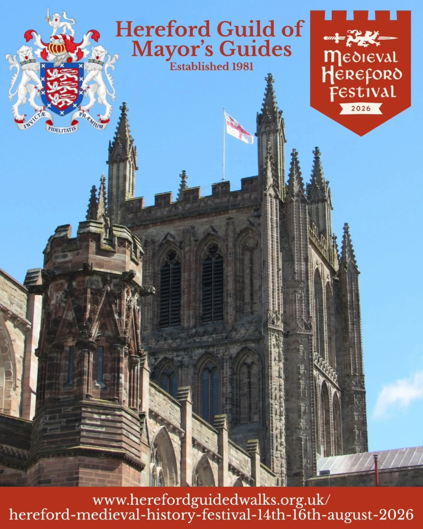 On the weekend of 15-16 August 2026, Hereford Cathedral is hosting the city's first Medieval Festival! 

The cathedral and its grounds will be transformed into a vibrant celebration of Medieval entertainment, craftsmanship, and history.

In honour of