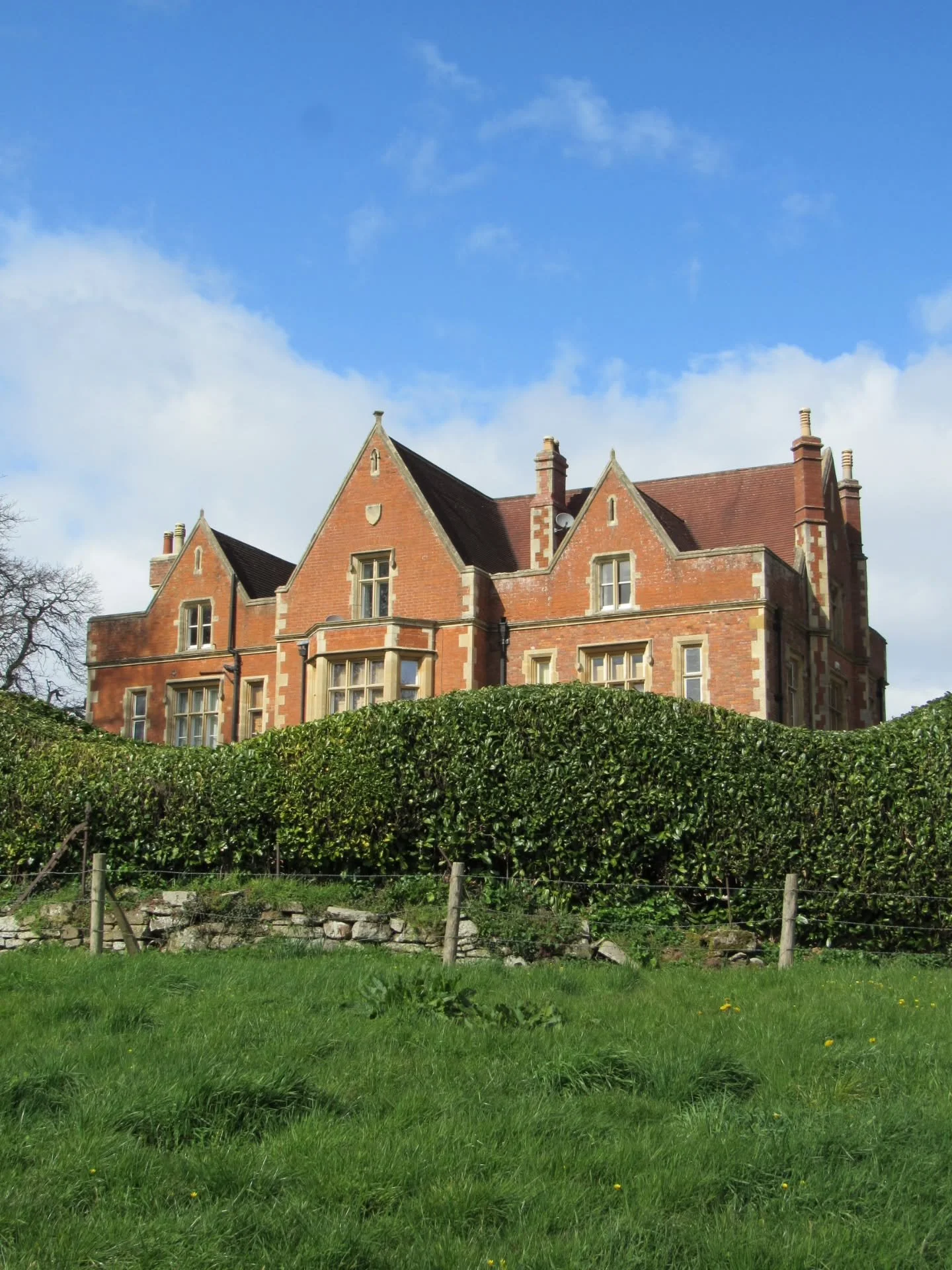 Whilst on a walk around Breinton earlier this year, I happened across the charming Warham House, which is located almost opposite Belmont House on the other side of the River Wye.

It was rebuilt in 1854, potentially by Edward Pugin, who was working 