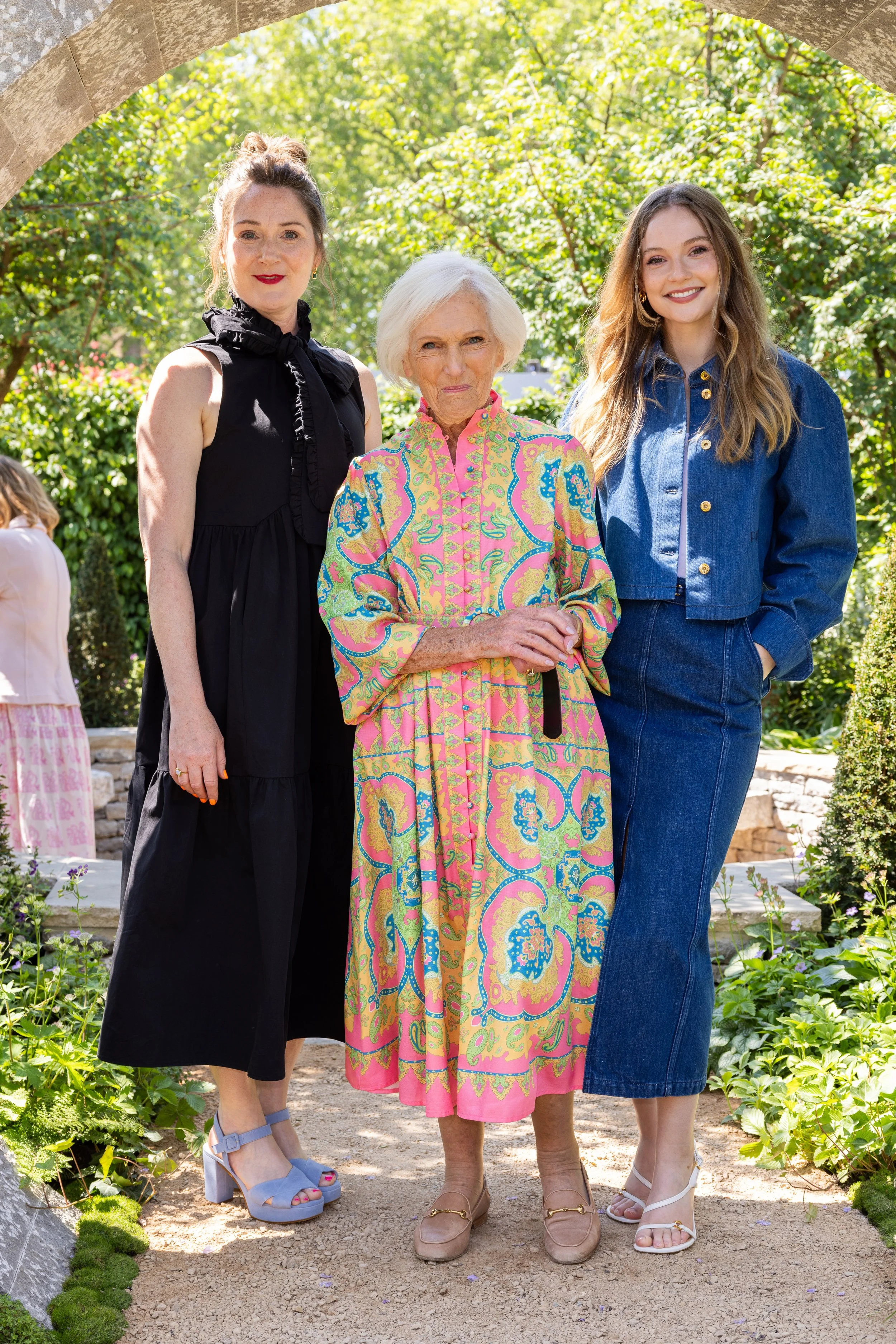 Left to right: Ruth Gemmel, Dame Mary Berry, Hannah Dodd.