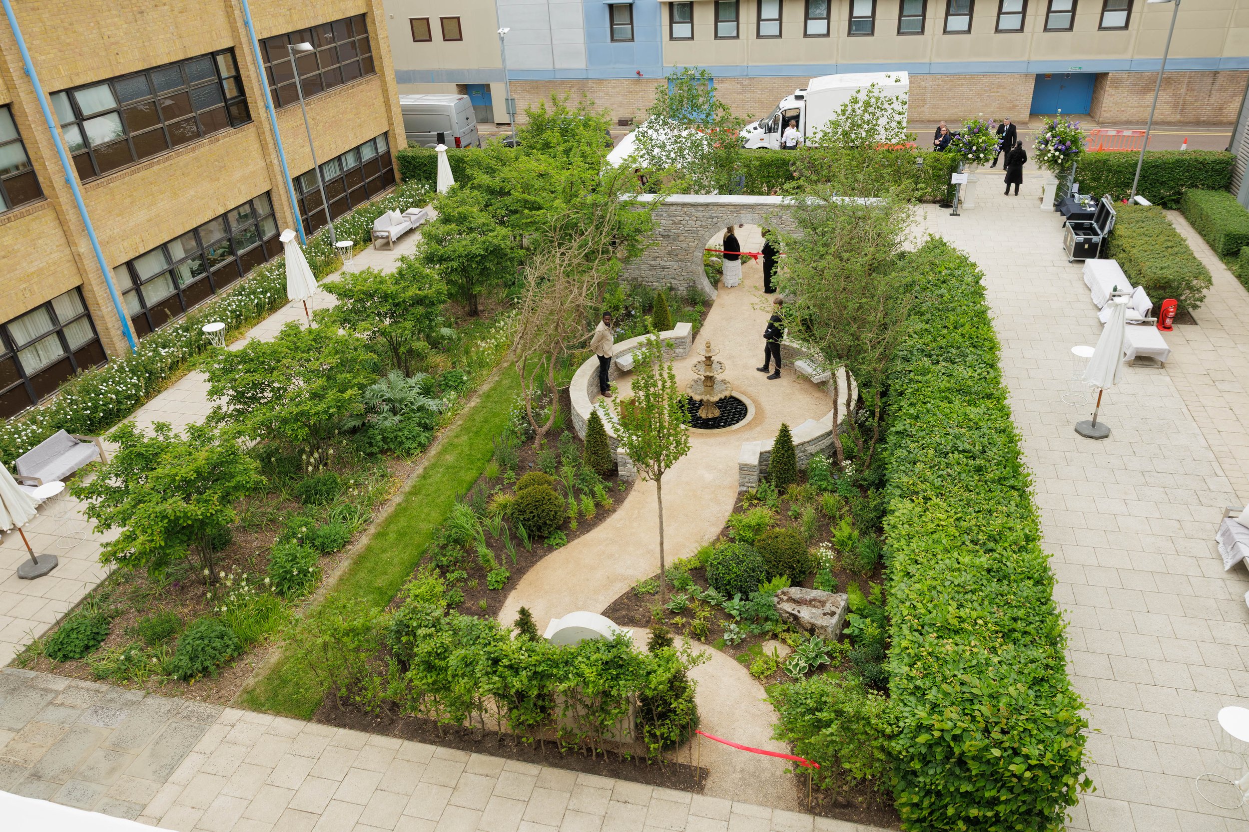 Bridgerton Garden Relocation to Addenbrookes Hospital
