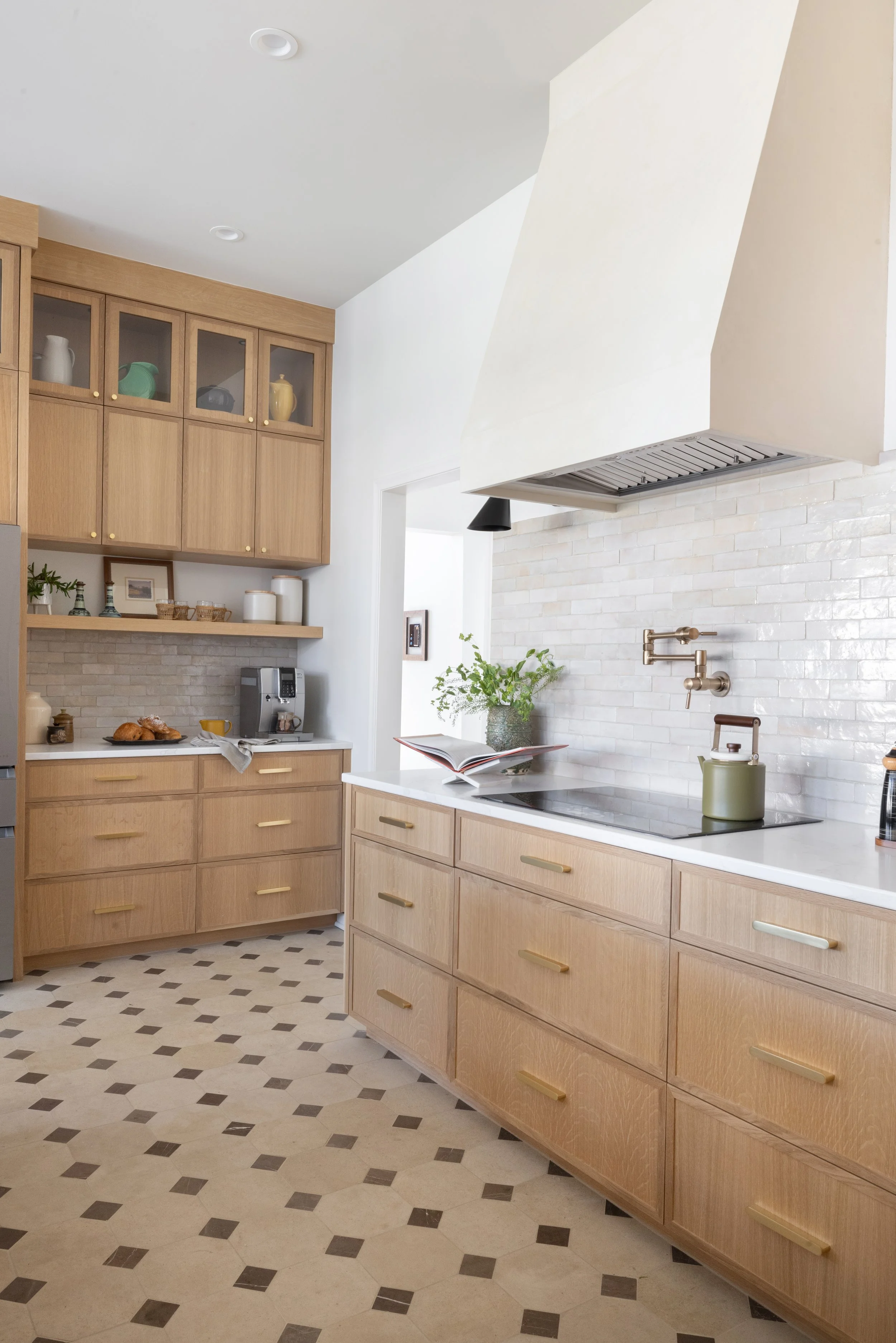white oak custom kitchen