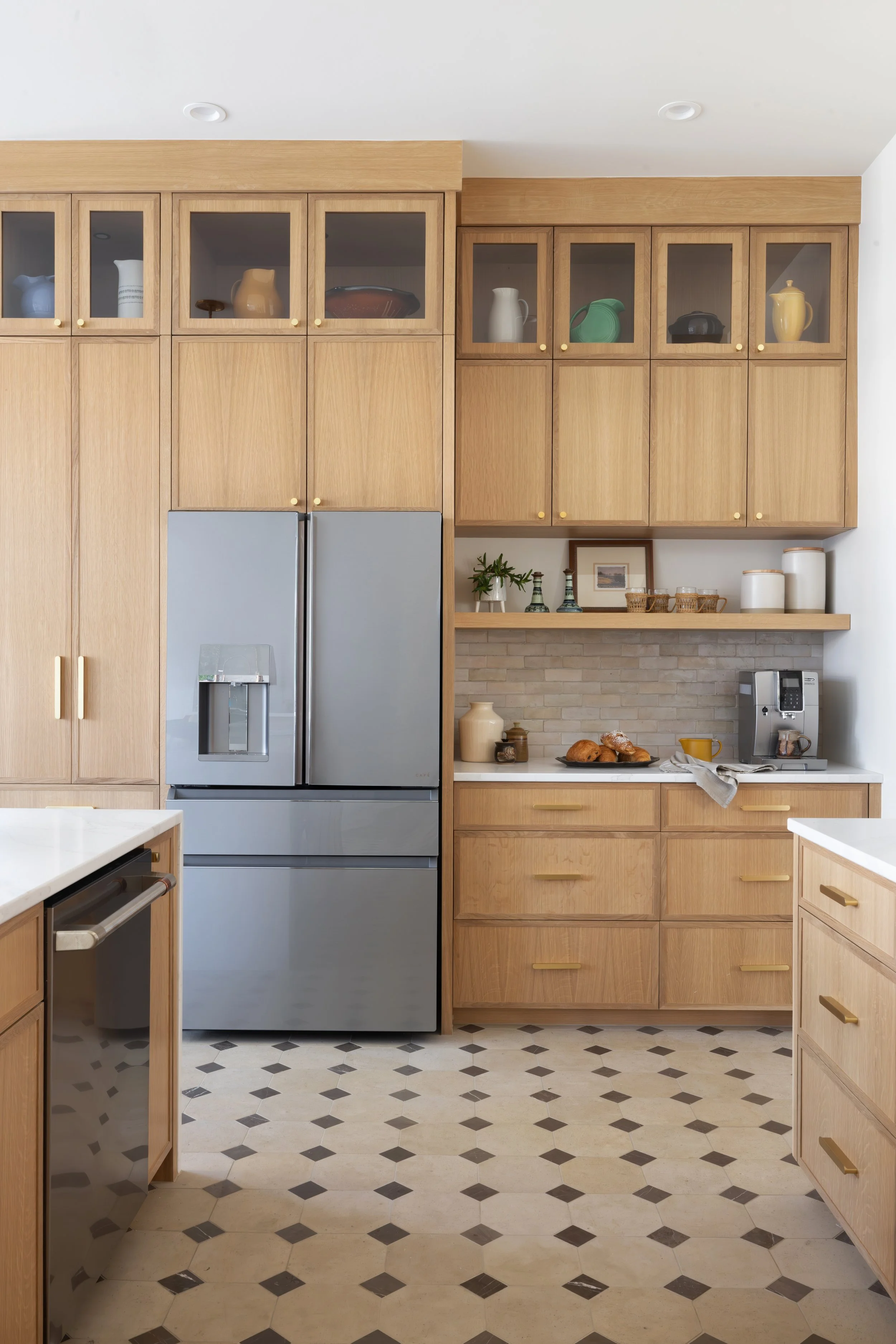 white oak custom kitchen