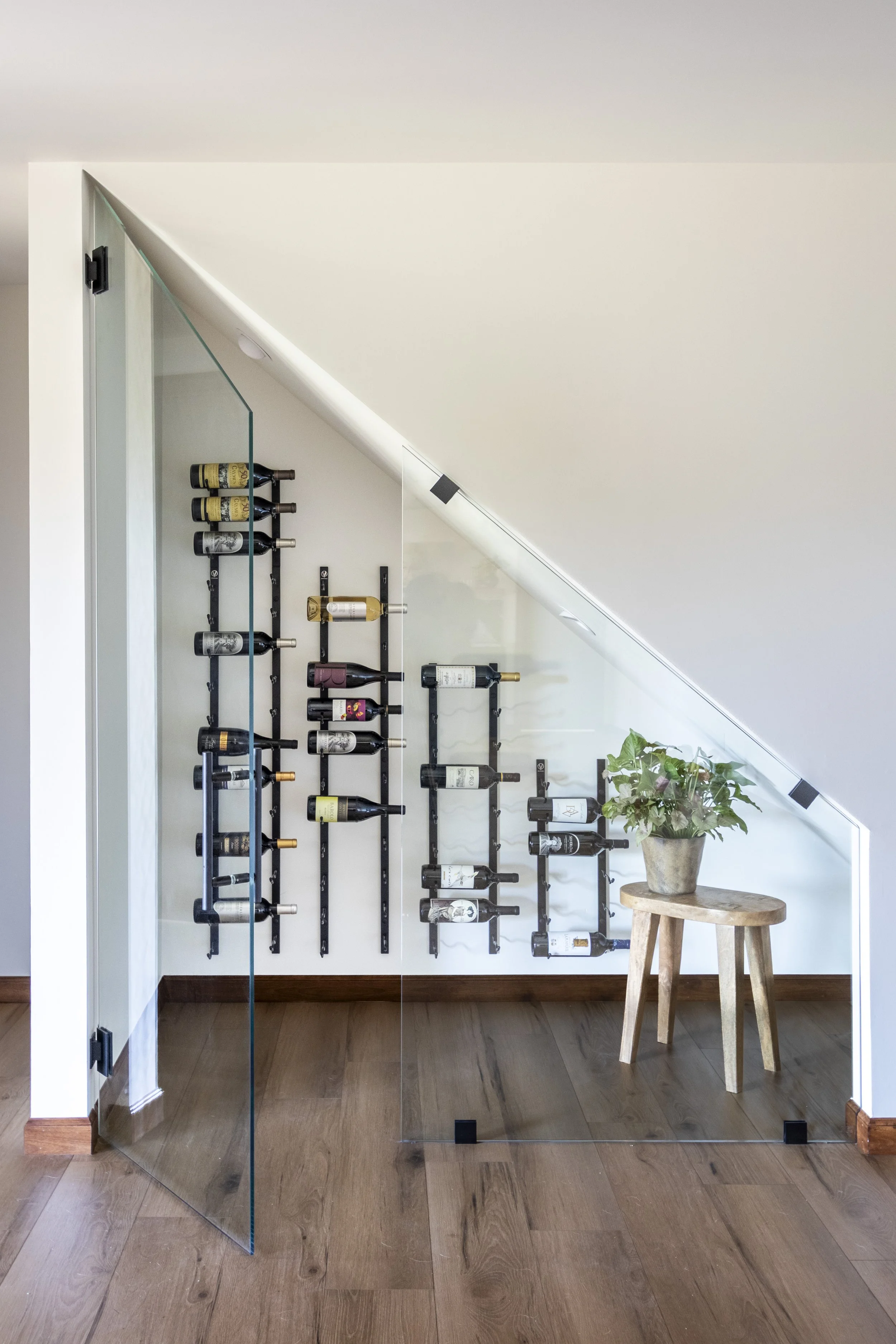 Under the stairs wine cellar