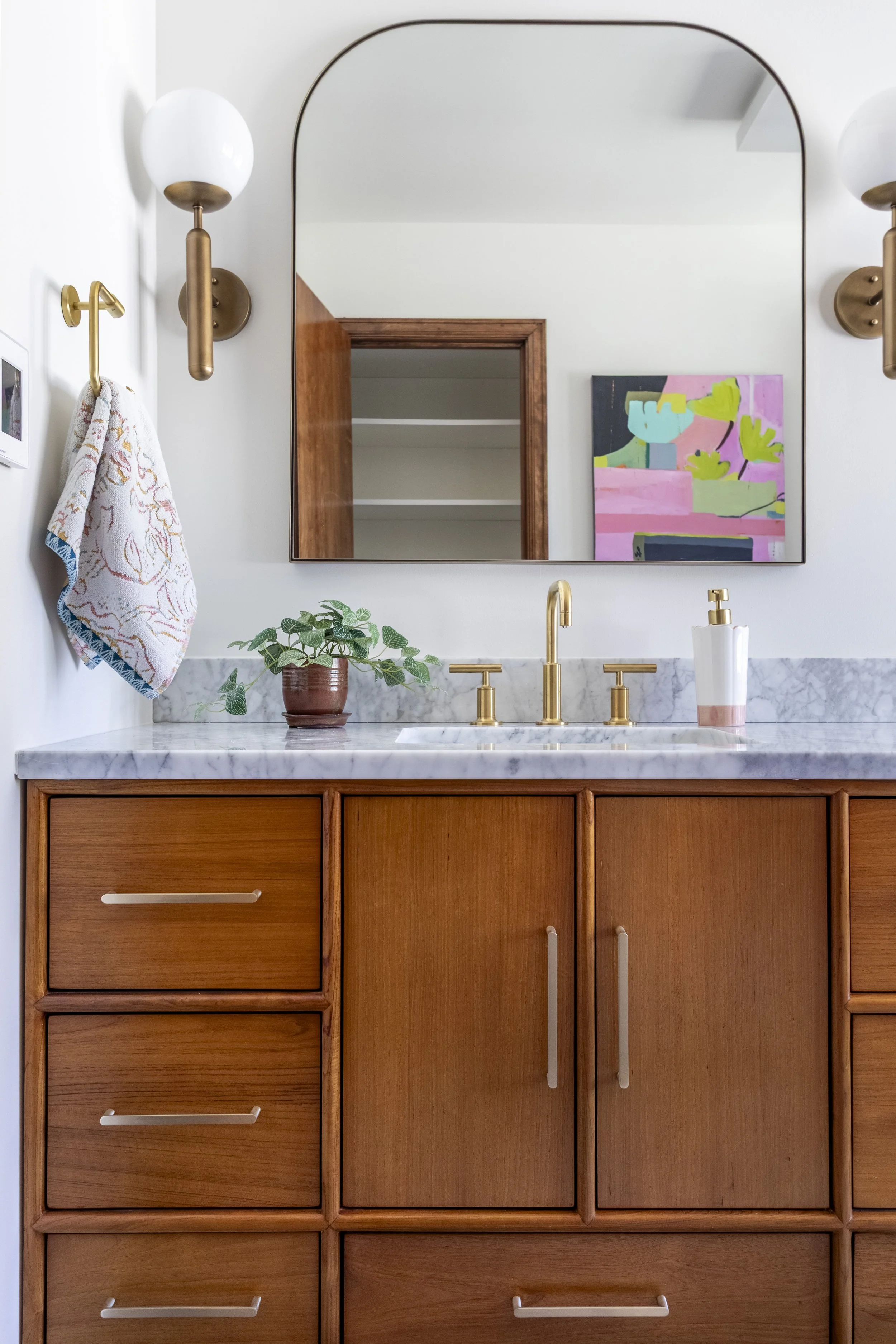 midcentury modern vanity