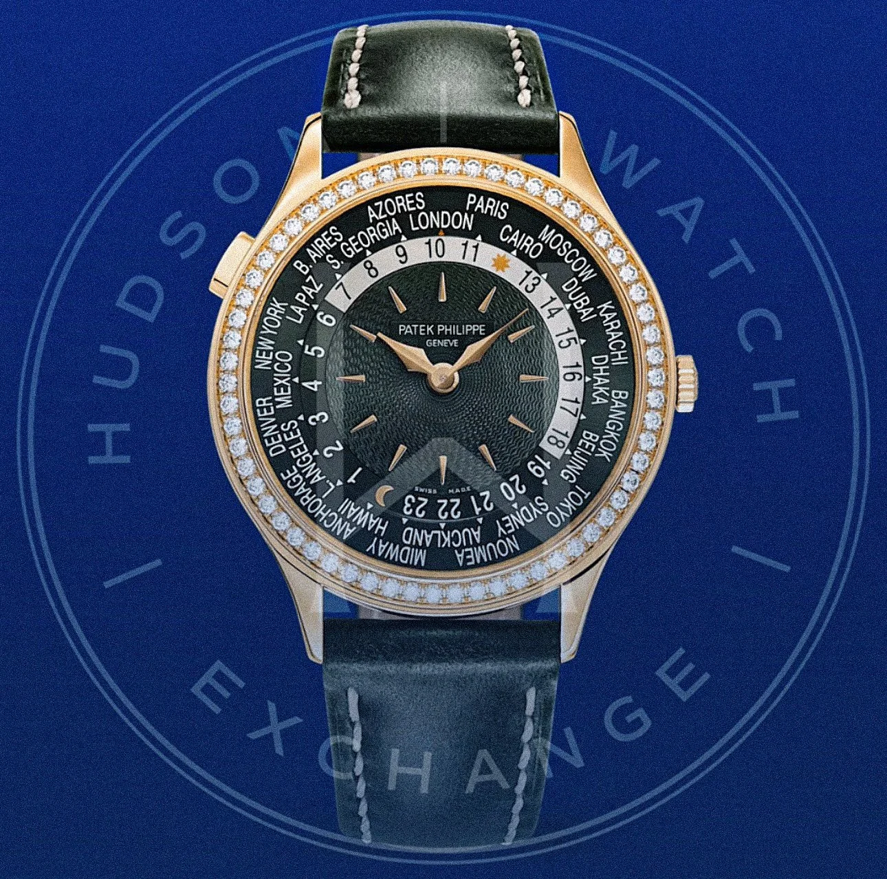 7130R-014 WORLD TIME Rose gold